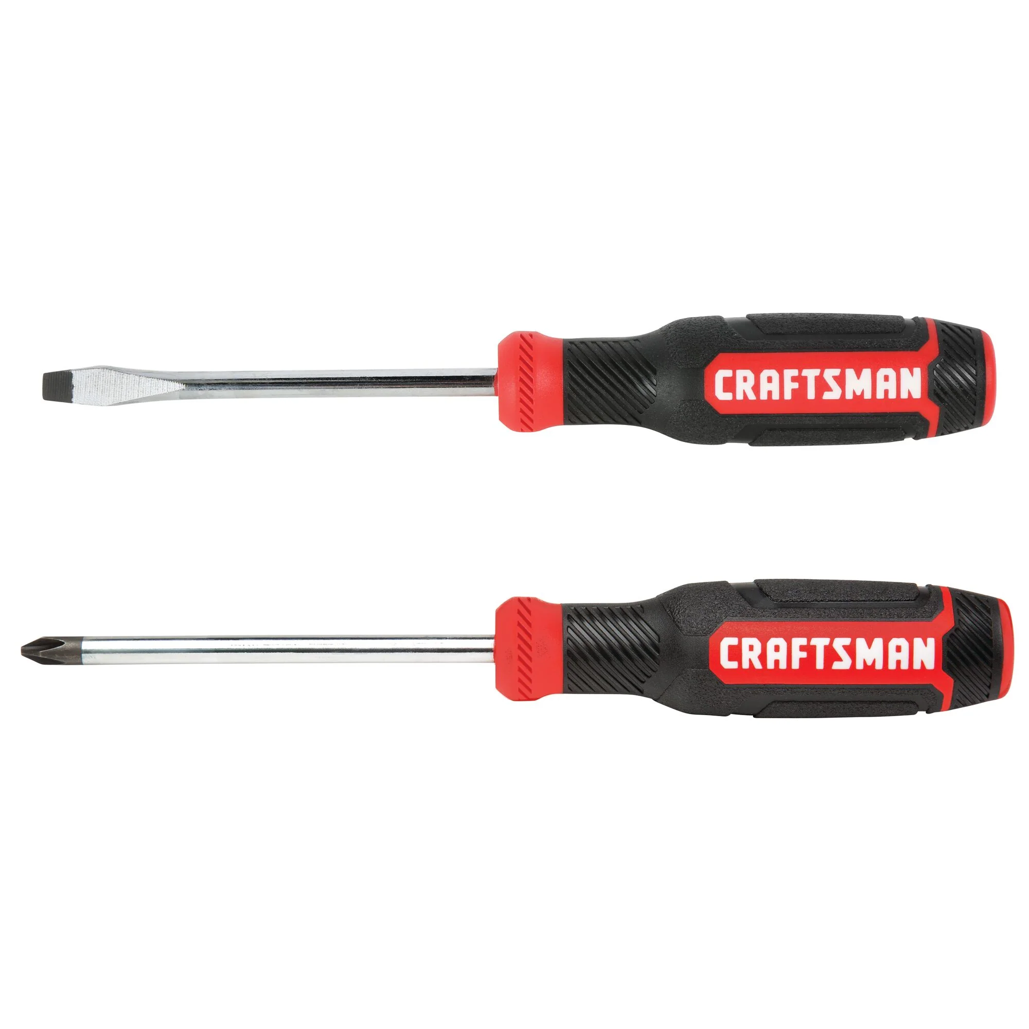 CRAFTSMAN 2-Piece Bi-Material Handle Screwdriver Set, PH#2 & SL 1/4-in x 4-in - Image 3