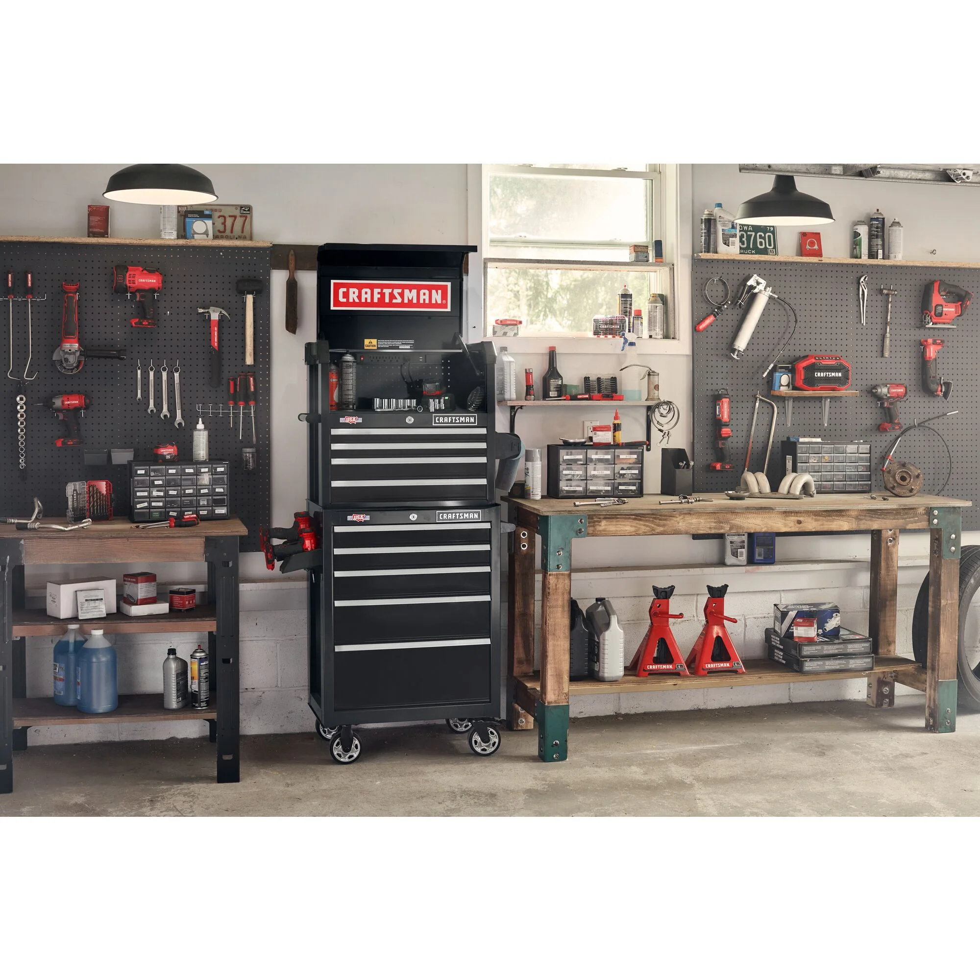 CRAFTSMAN 2000 Series 26.68-in W x 24.7-in H x 16.32-in D 4-Drawer Steel Tool Chest (Black) - Image 8