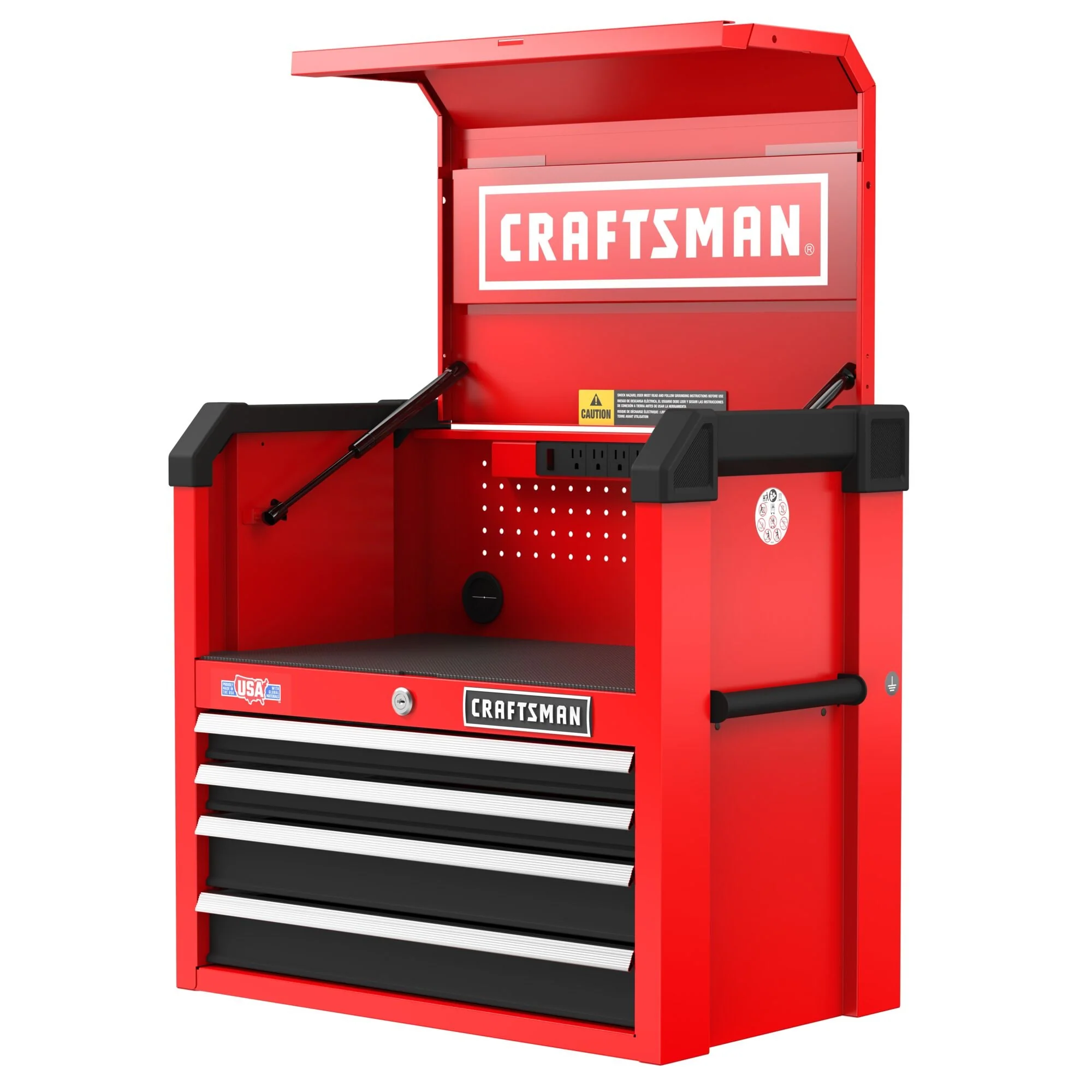 CRAFTSMAN 2000 Series 26-in W x 24.7-in H 4-Drawer Steel Tool Chest (Red)