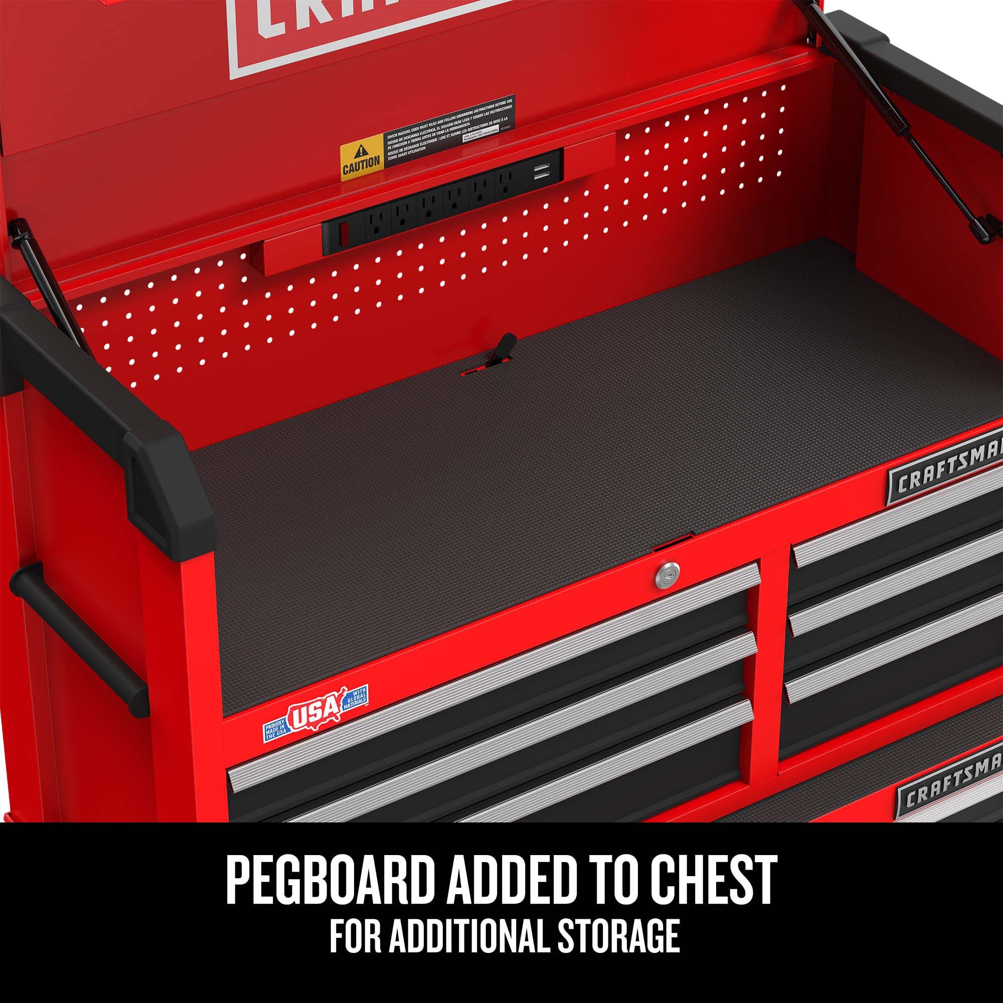 CRAFTSMAN 2000 Series 26-in W x 24.7-in H 4-Drawer Steel Tool Chest (Red) - Image 5