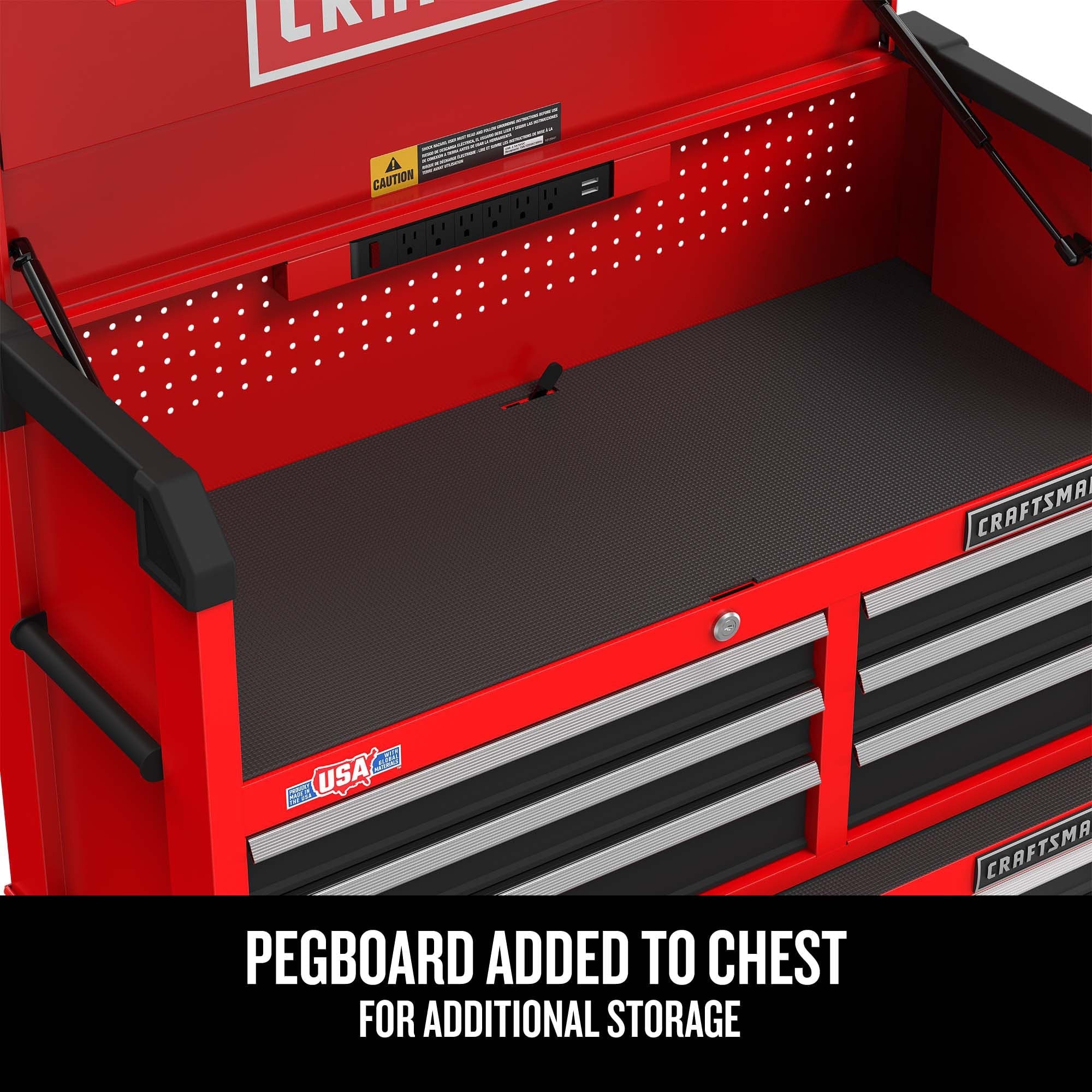 CRAFTSMAN 2000 Series 4-Drawer Steel Tool Chest, Red - Image 5
