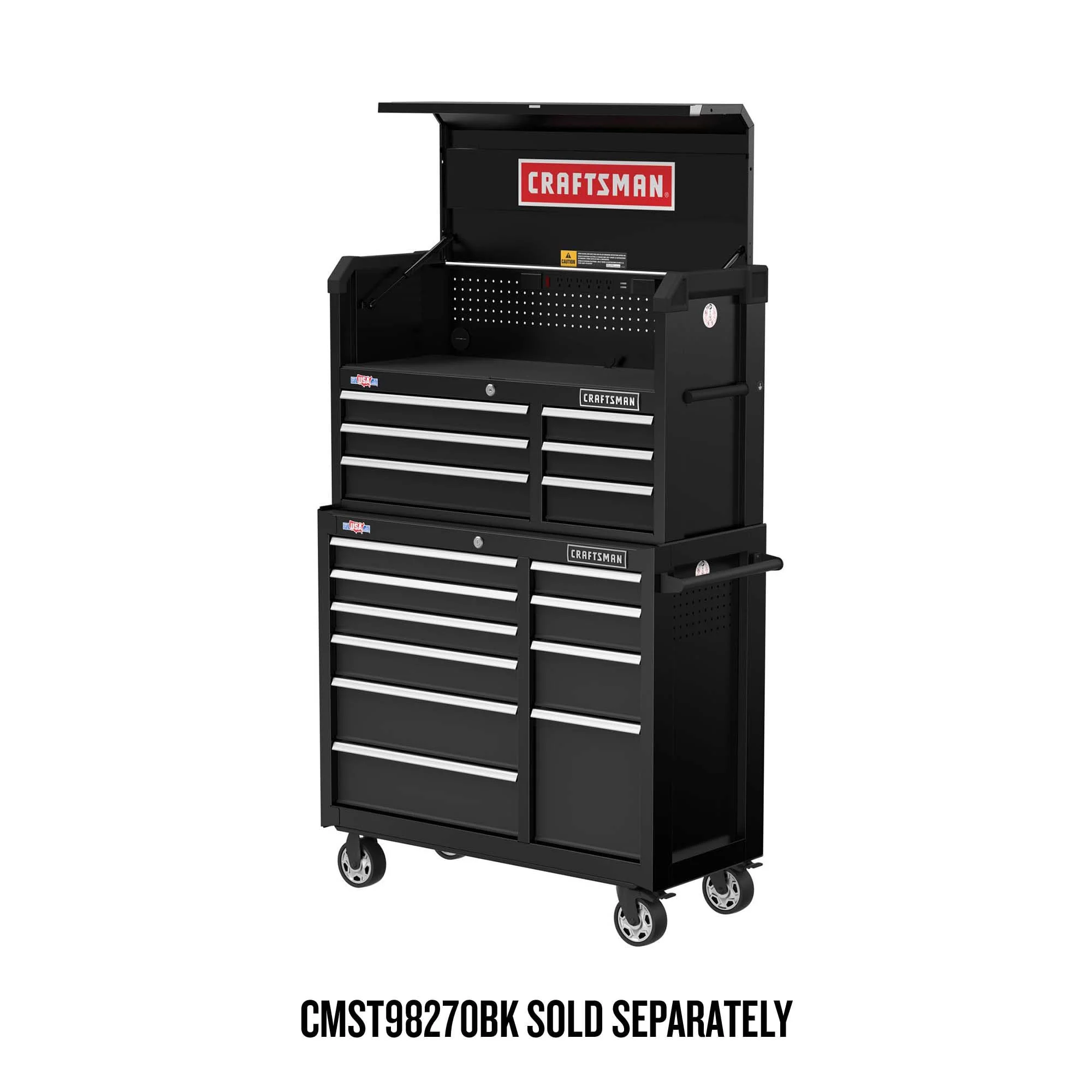 CRAFTSMAN 2000 Series 40.5-in W x 24.7-in H 6-Drawer Steel Tool Chest (Black) - Image 4