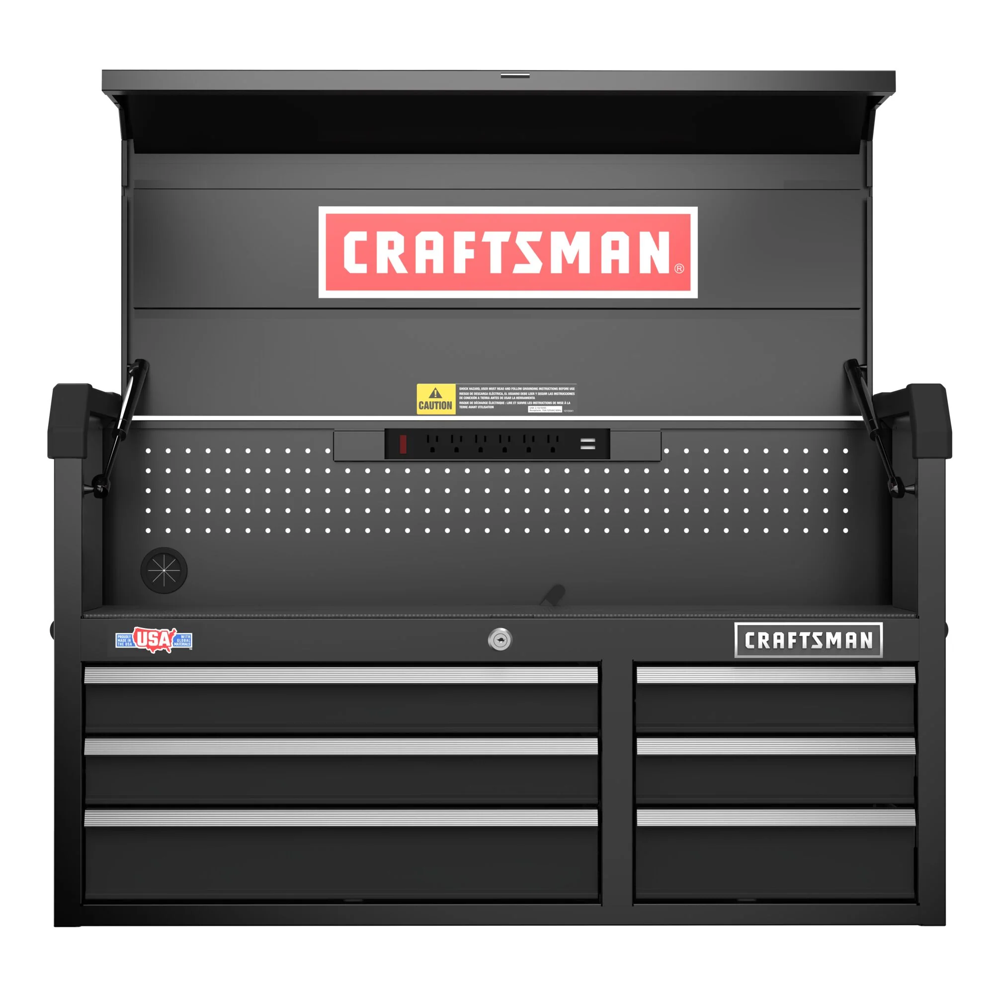 CRAFTSMAN 2000 Series 40.5-in W x 24.7-in H 6-Drawer Steel Tool Chest (Black) - Image 6