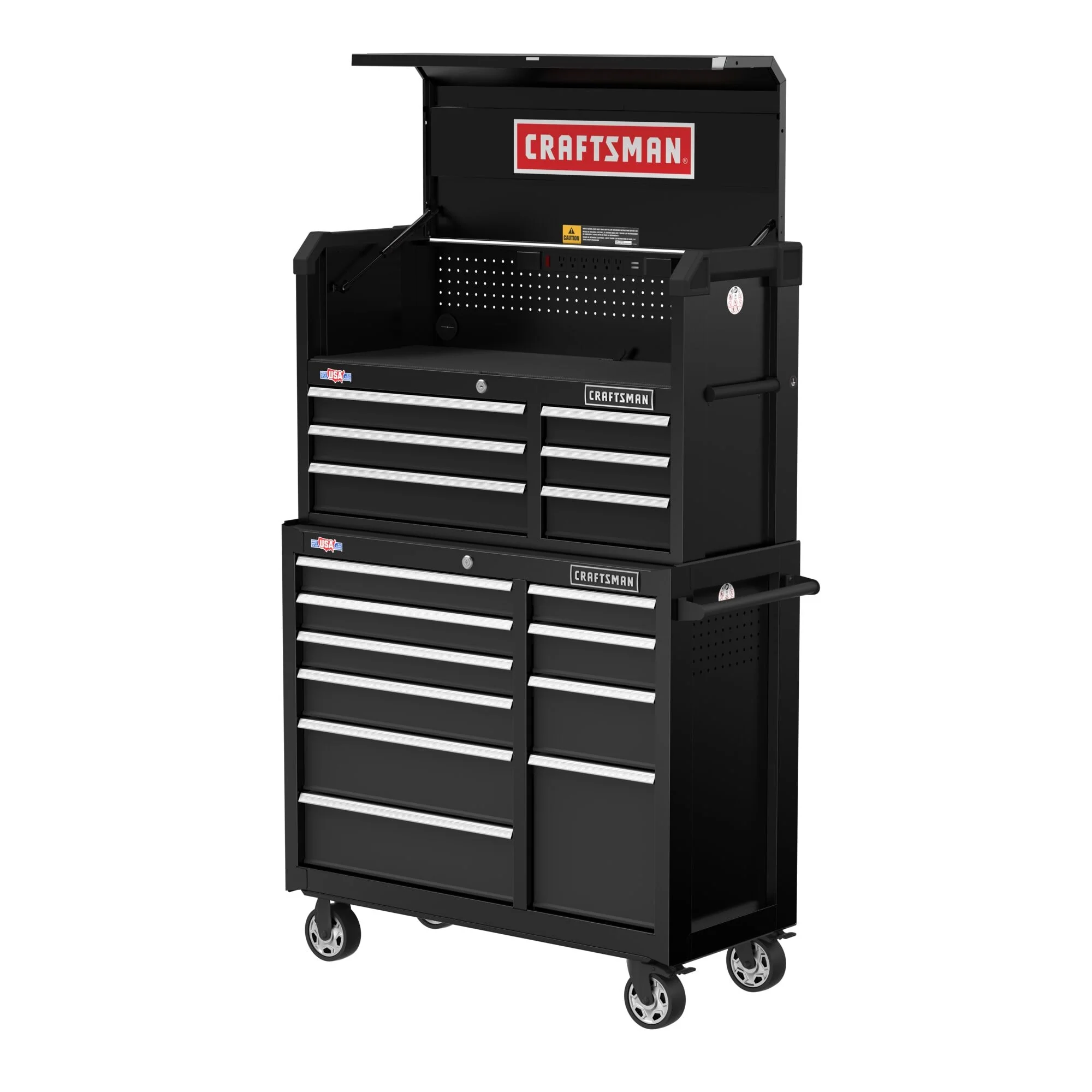 CRAFTSMAN 2000 Series 40.5-in W x 24.7-in H 6-Drawer Steel Tool Chest (Black) - Image 7