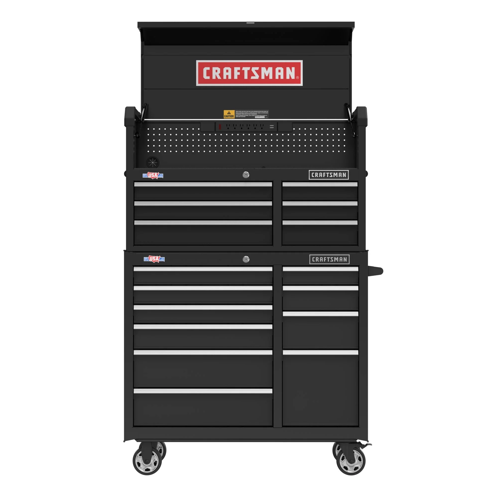 CRAFTSMAN 2000 Series 40.5-in W x 24.7-in H 6-Drawer Steel Tool Chest (Black) - Image 8