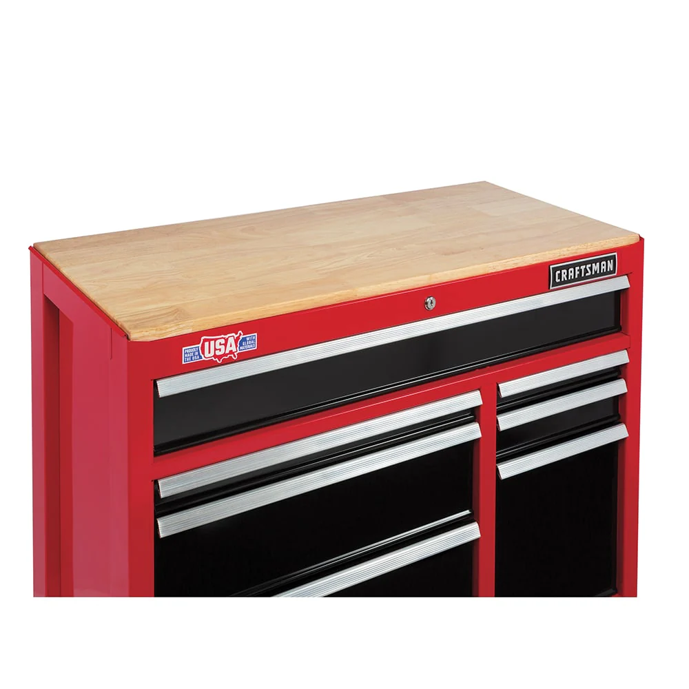 CRAFTSMAN 2000 Series 41-in W x 35-in H 7-Drawer Steel Rolling Tool Cabinet (Red) - Image 8
