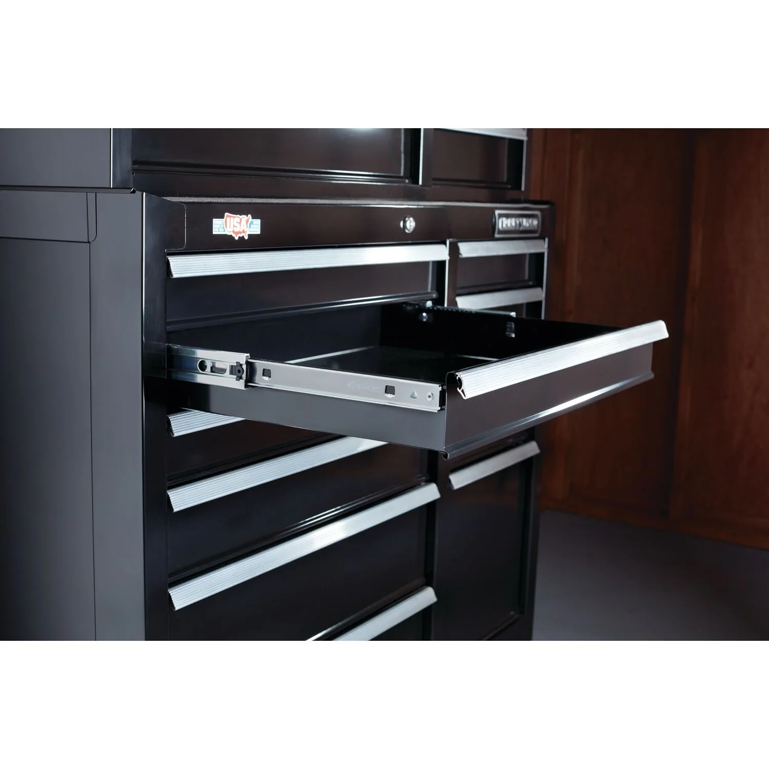 CRAFTSMAN 2000 Series 41-in W x 37.5-in H 10-Drawer Steel Rolling Tool Cabinet (Black) - Image 8