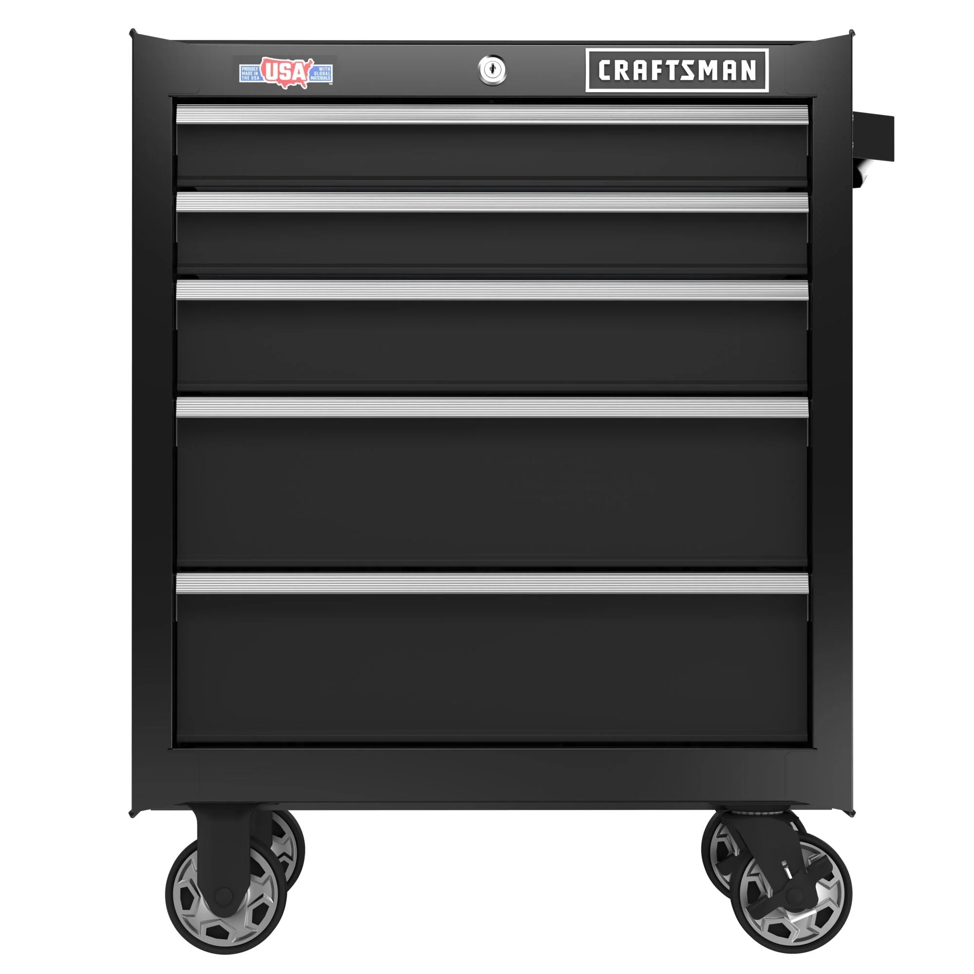 CRAFTSMAN 2000 Series 5-Drawer Steel Rolling Tool Cabinet, Black - Image 3