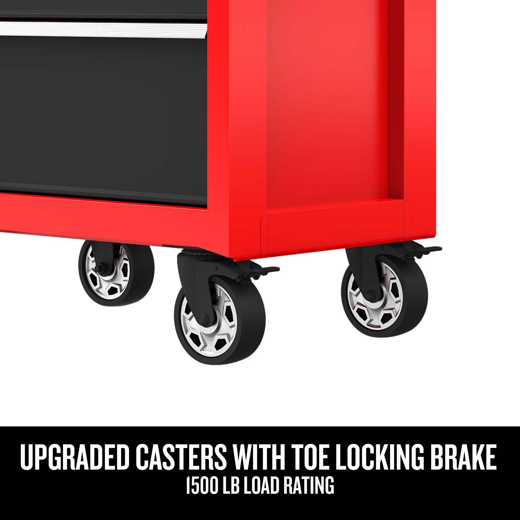CRAFTSMAN 2000 Series 5-Drawer Steel Rolling Tool Cabinet, Red - Image 3