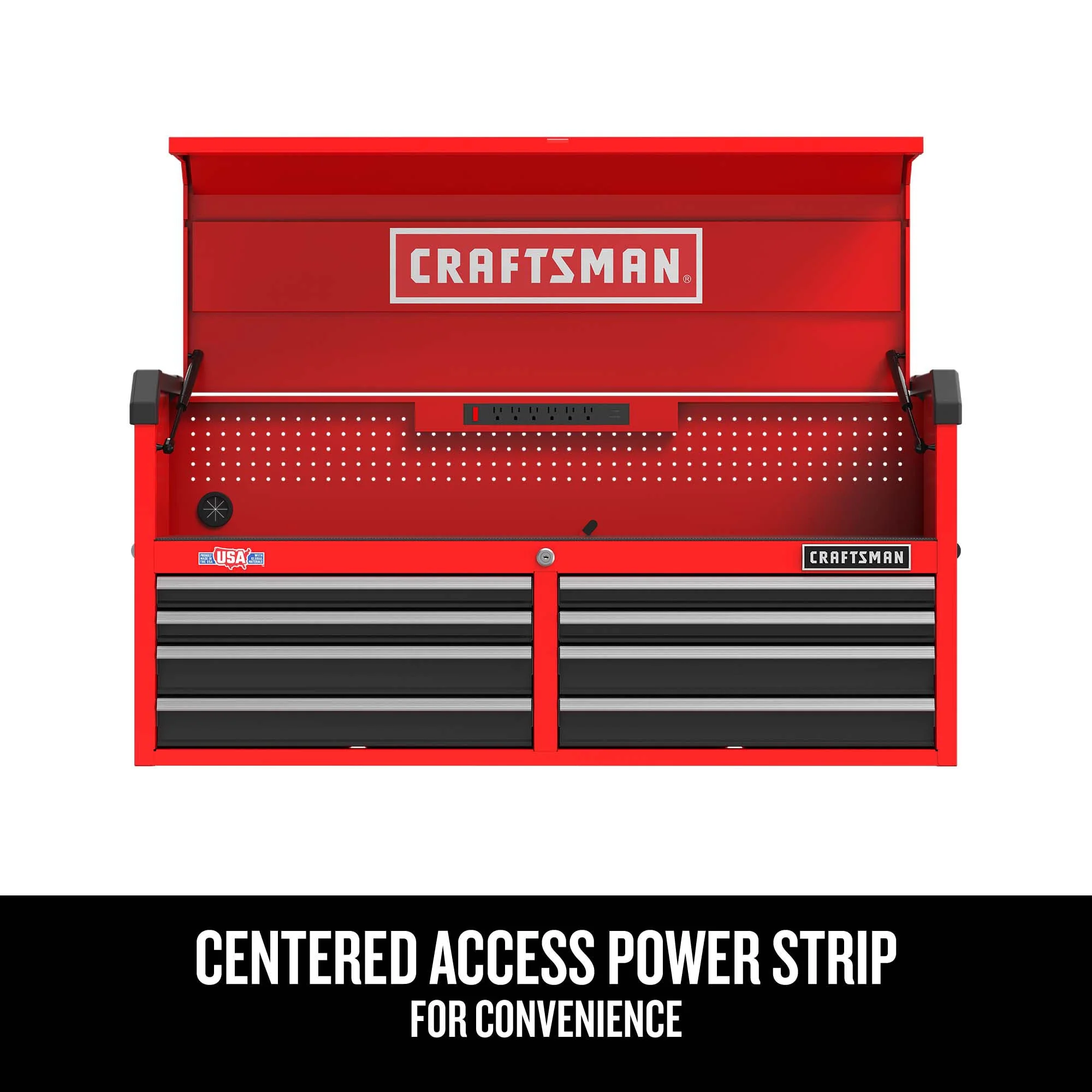 CRAFTSMAN 2000 Series 51.5-in W x 24.7-in H 8-Drawer Steel Tool Chest (Red) - Image 4