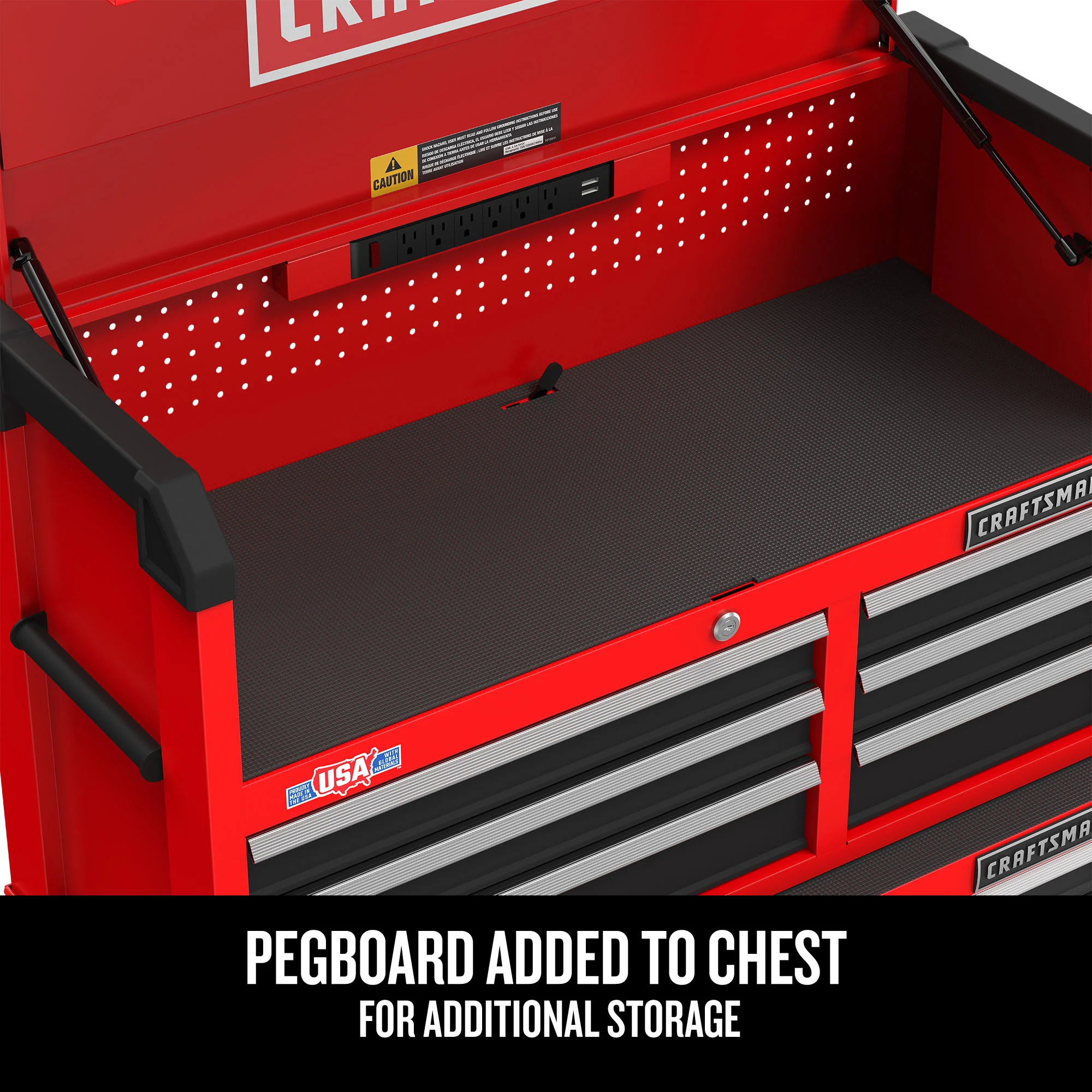 CRAFTSMAN 2000 Series 51.5-in W x 24.7-in H 8-Drawer Steel Tool Chest (Red) - Image 5