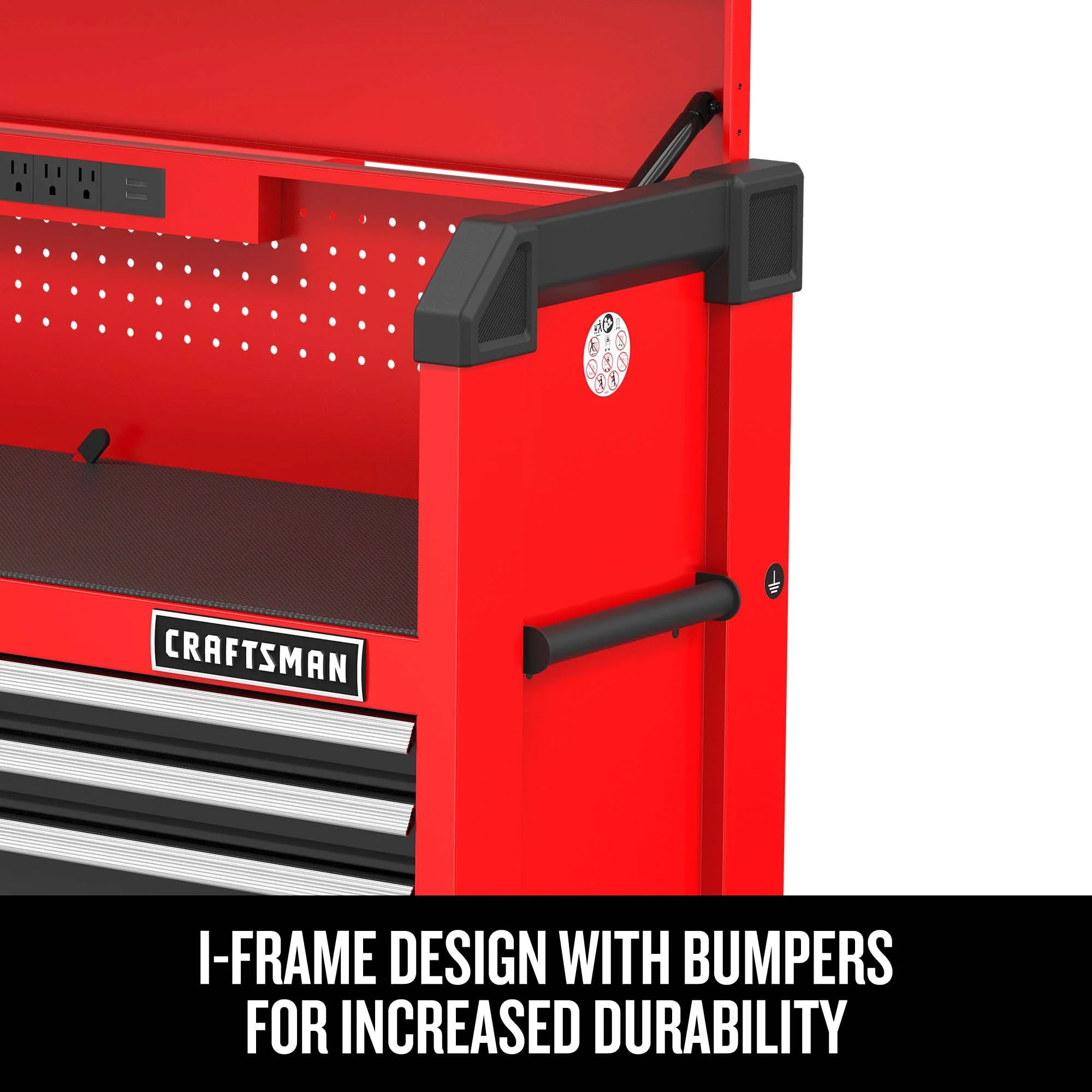 CRAFTSMAN 2000 Series 51.5-in W x 24.7-in H 8-Drawer Steel Tool Chest (Red) - Image 7