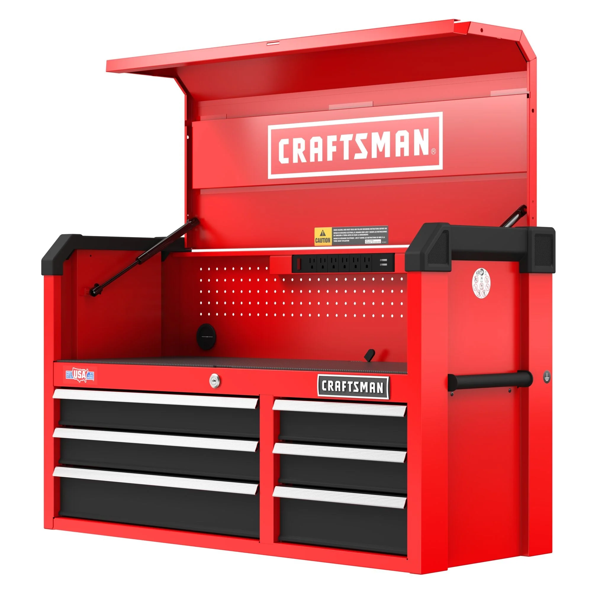 CRAFTSMAN 2000 Series 6-Drawer Steel Tool Chest, Red, 41-Inches Wide