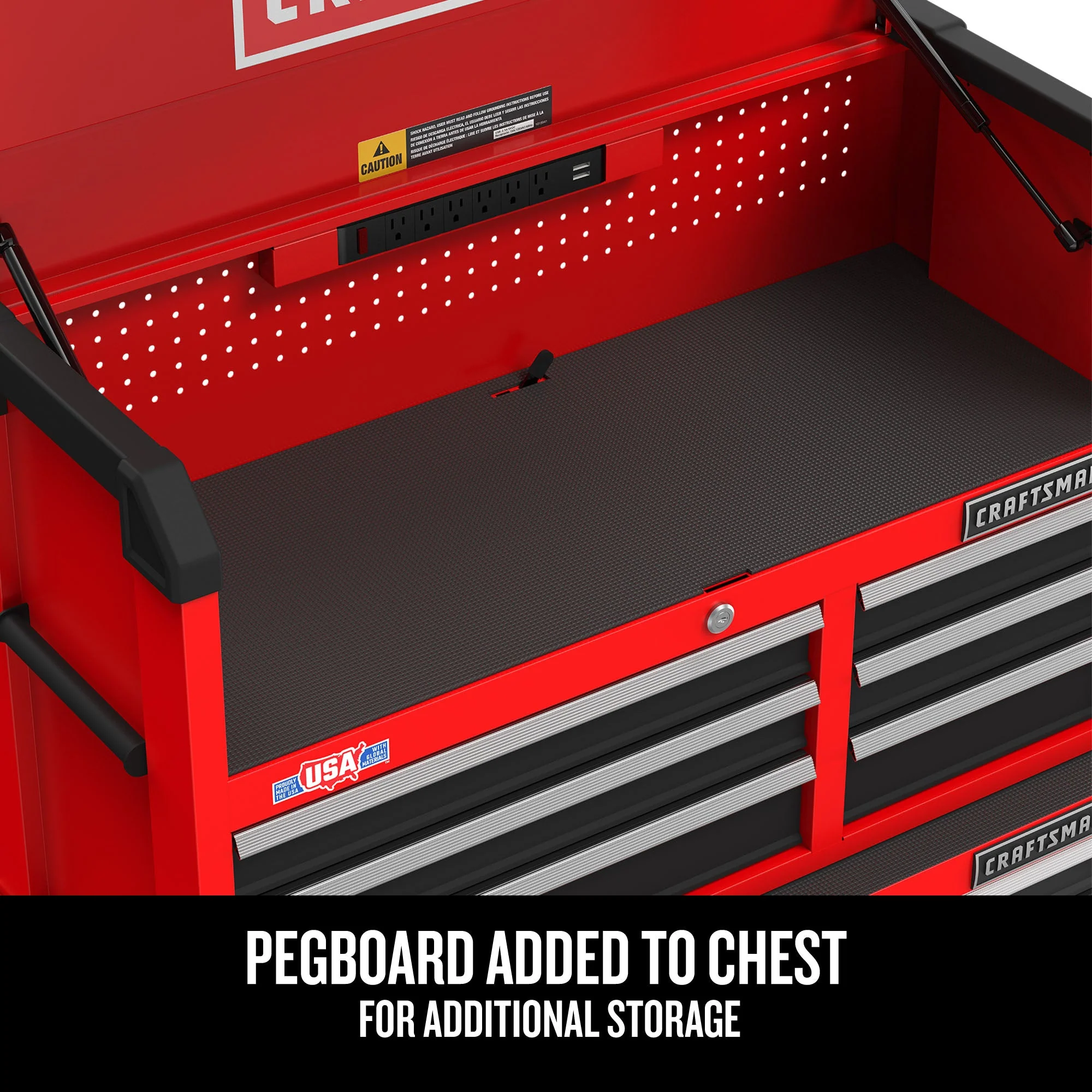 CRAFTSMAN 2000 Series 6-Drawer Steel Tool Chest, Red, 41-Inches Wide - Image 5