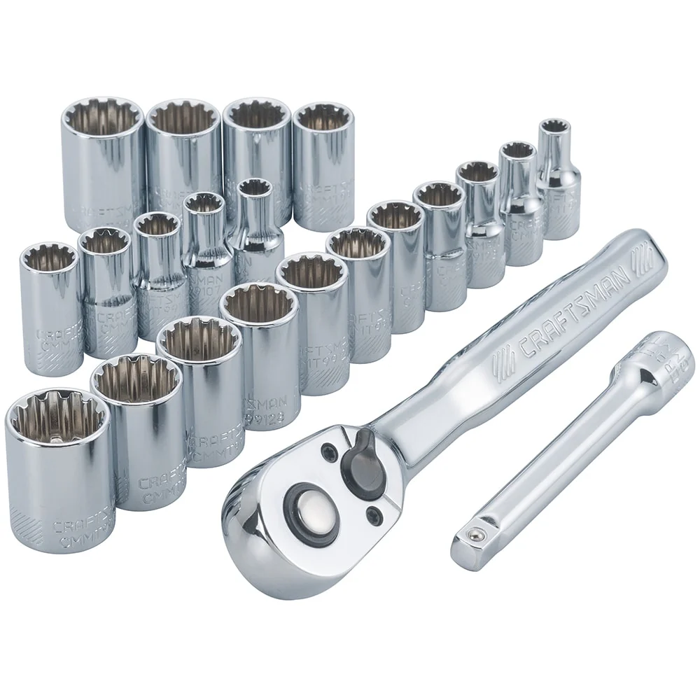 CRAFTSMAN 22-Piece 72-Tooth 1/4-in Drive Quick-Release Ratchet Set