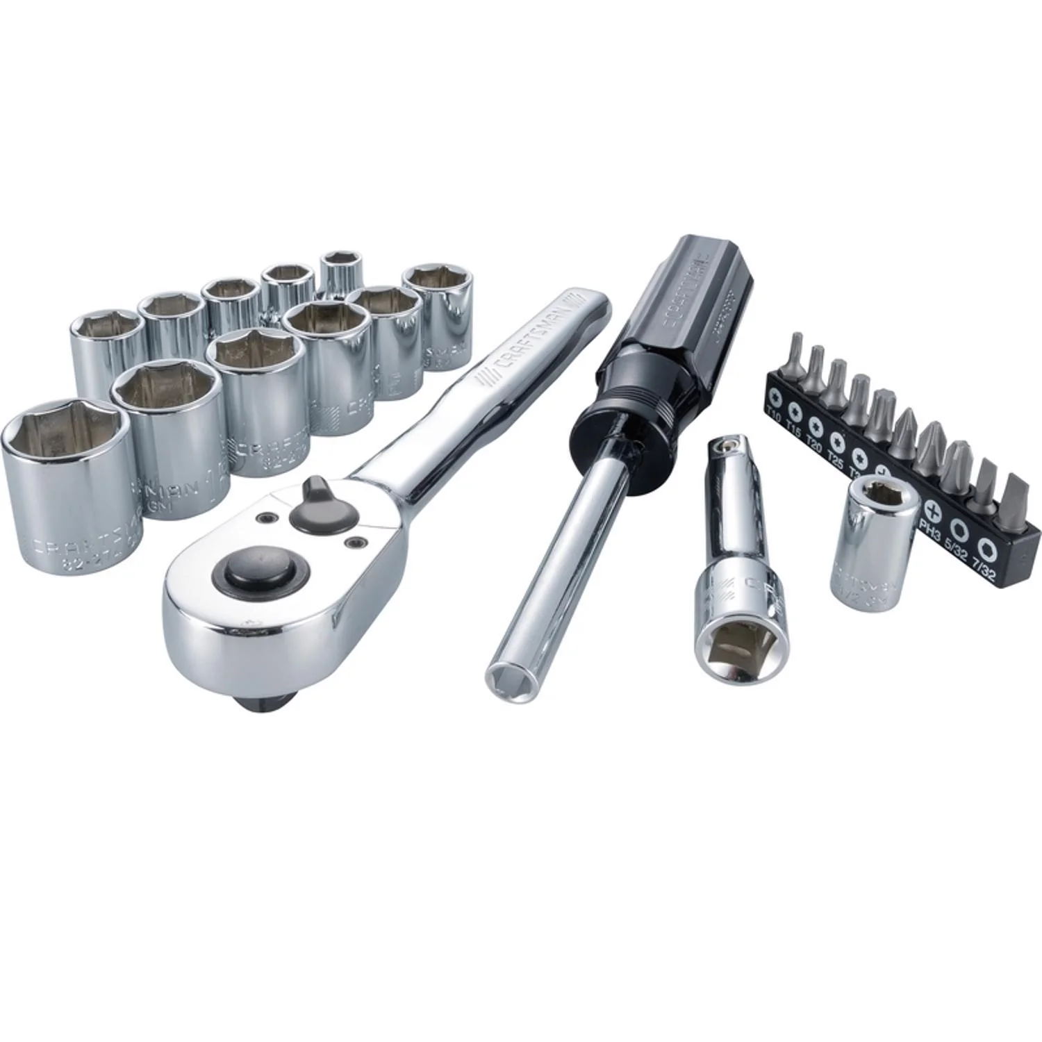 Craftsman 24 pc Metric Tool Set with 3/8 in Drive and 6 Point Sockets