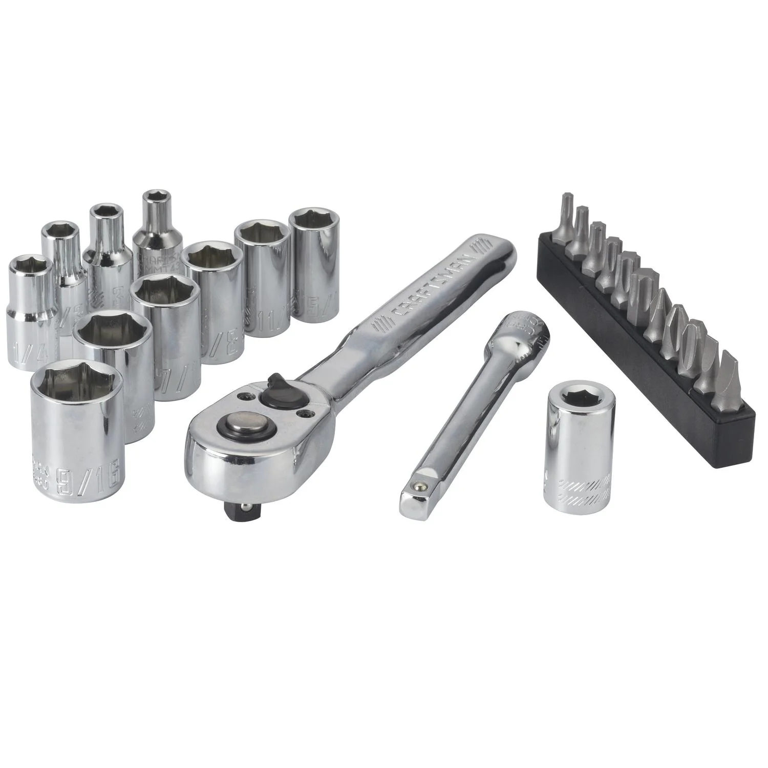 Craftsman 24 pc SAE Mechanic's Tool Set with 1/4 in. Drive and 6 Point Sockets