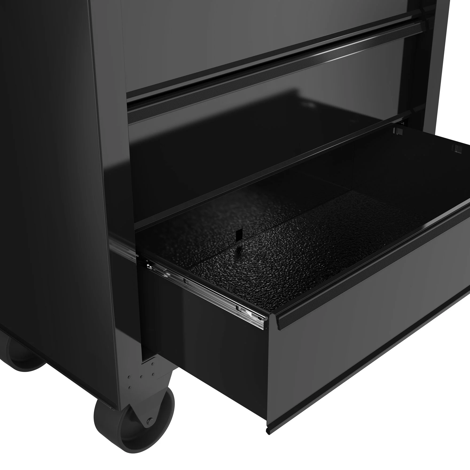 CRAFTSMAN 26.2-in L x 32.5-in H 4-Drawer Rolling Black Wood Work Bench - Image 7