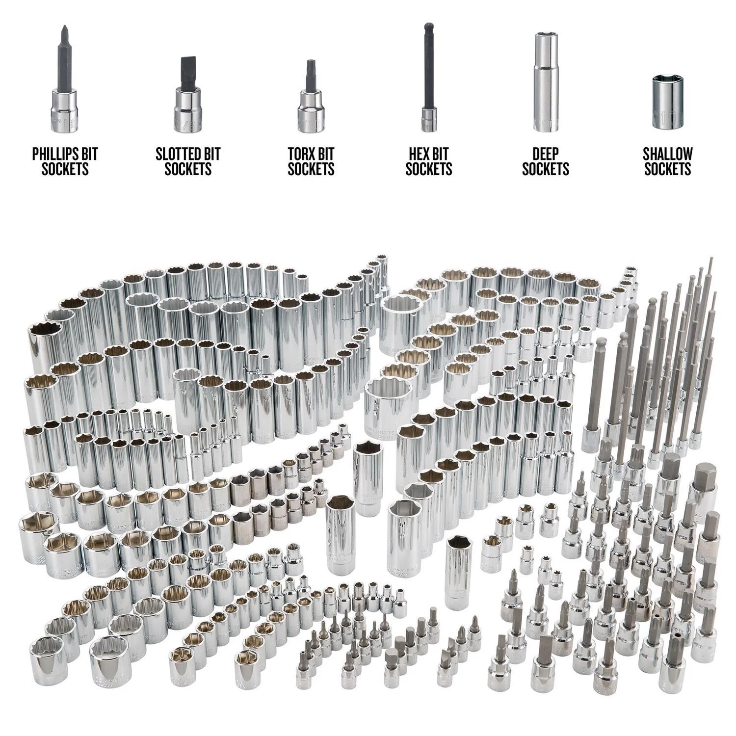 Craftsman 299-Piece SAE Socket Set with 6 and 12 Point Sockets - Image 2
