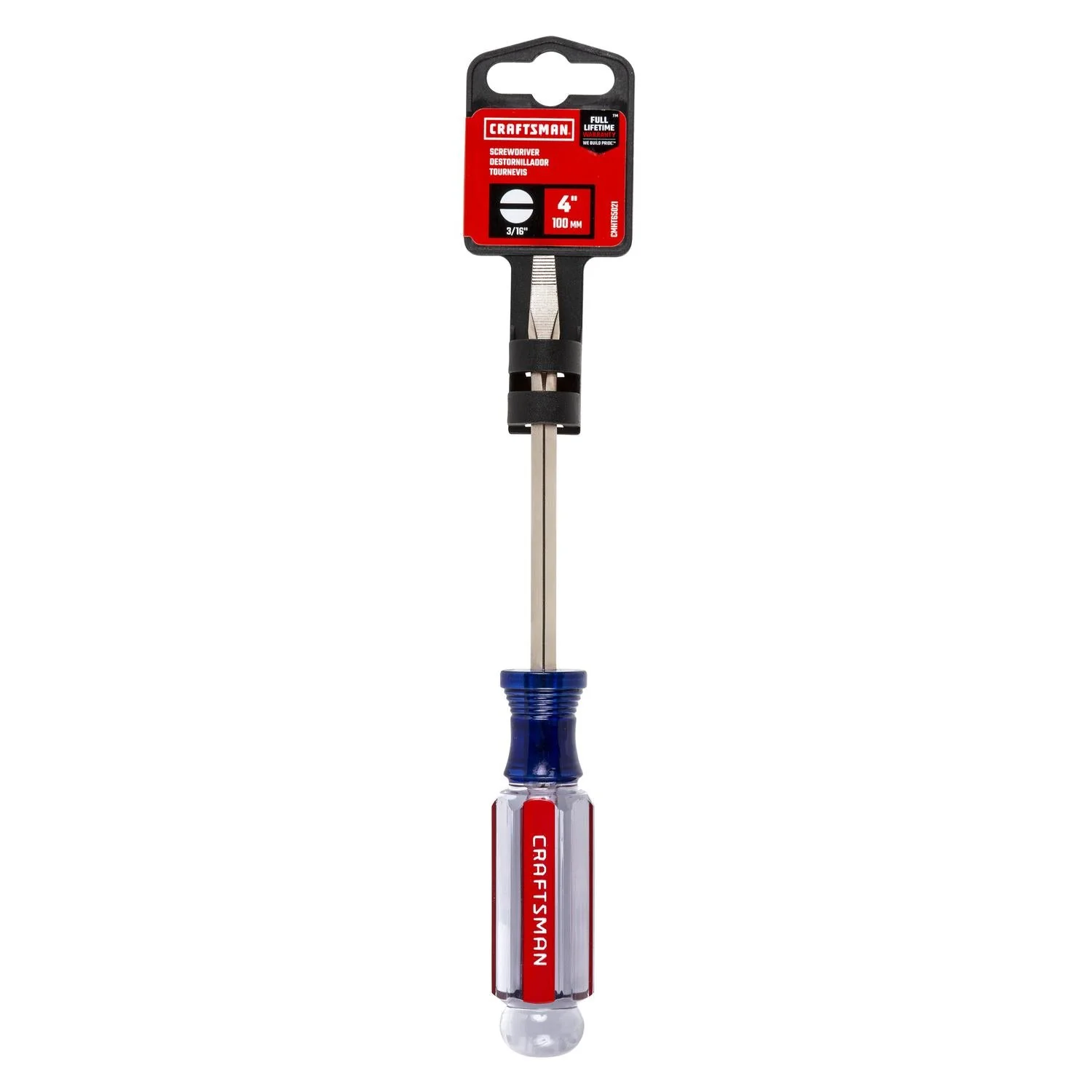 Craftsman 3/16 in. X 4 in. L Slotted Screwdriver - Durable Alloy Steel - Image 3