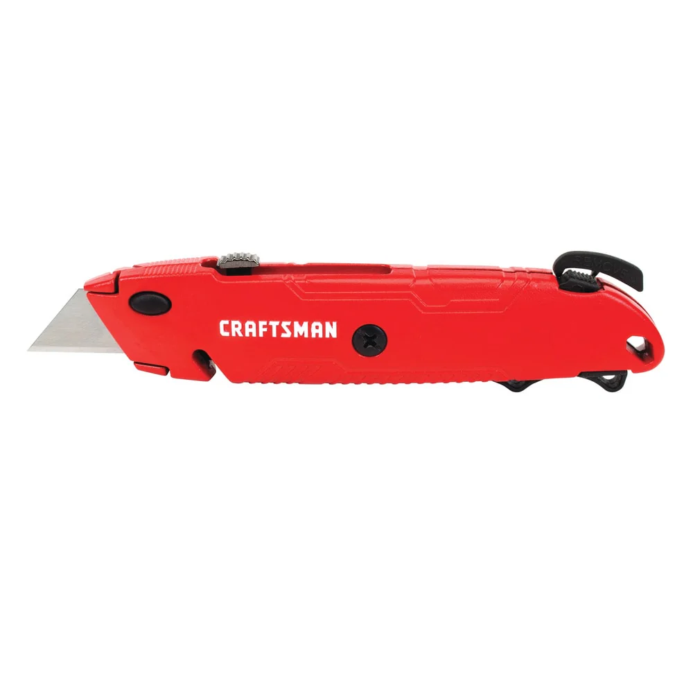 CRAFTSMAN 3/4-in 3-Blade Retractable Utility Knife with On-Tool Blade Storage