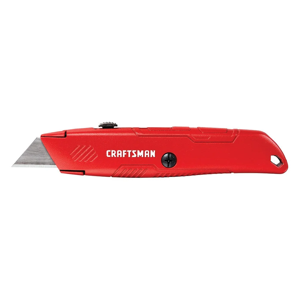 CRAFTSMAN 3/4-in 3-Blade Retractable Utility Knife with On-Tool Blade Storage