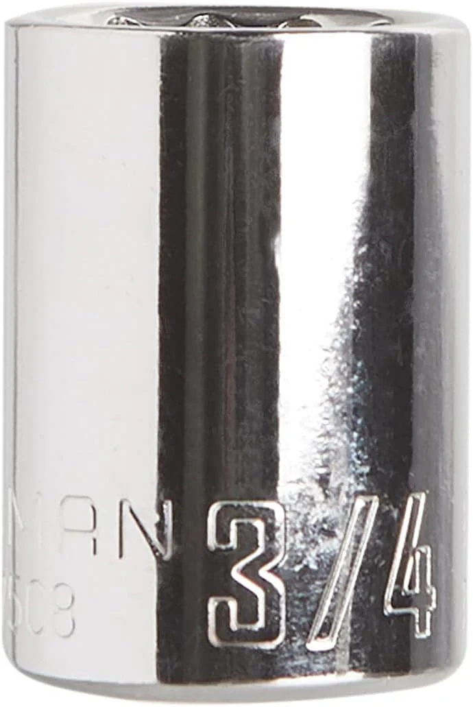 Craftsman 3/4 in. SAE 12-Point Shallow Socket, 1/2 in. Drive (CMMT47508)