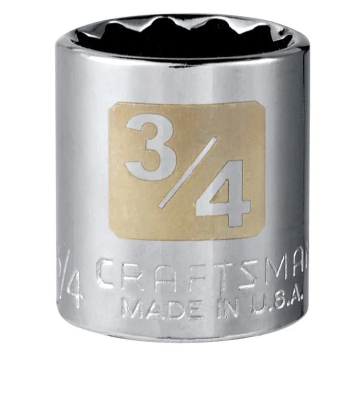 Craftsman 3/4 in. SAE 12 Point Standard Socket - 1 pc