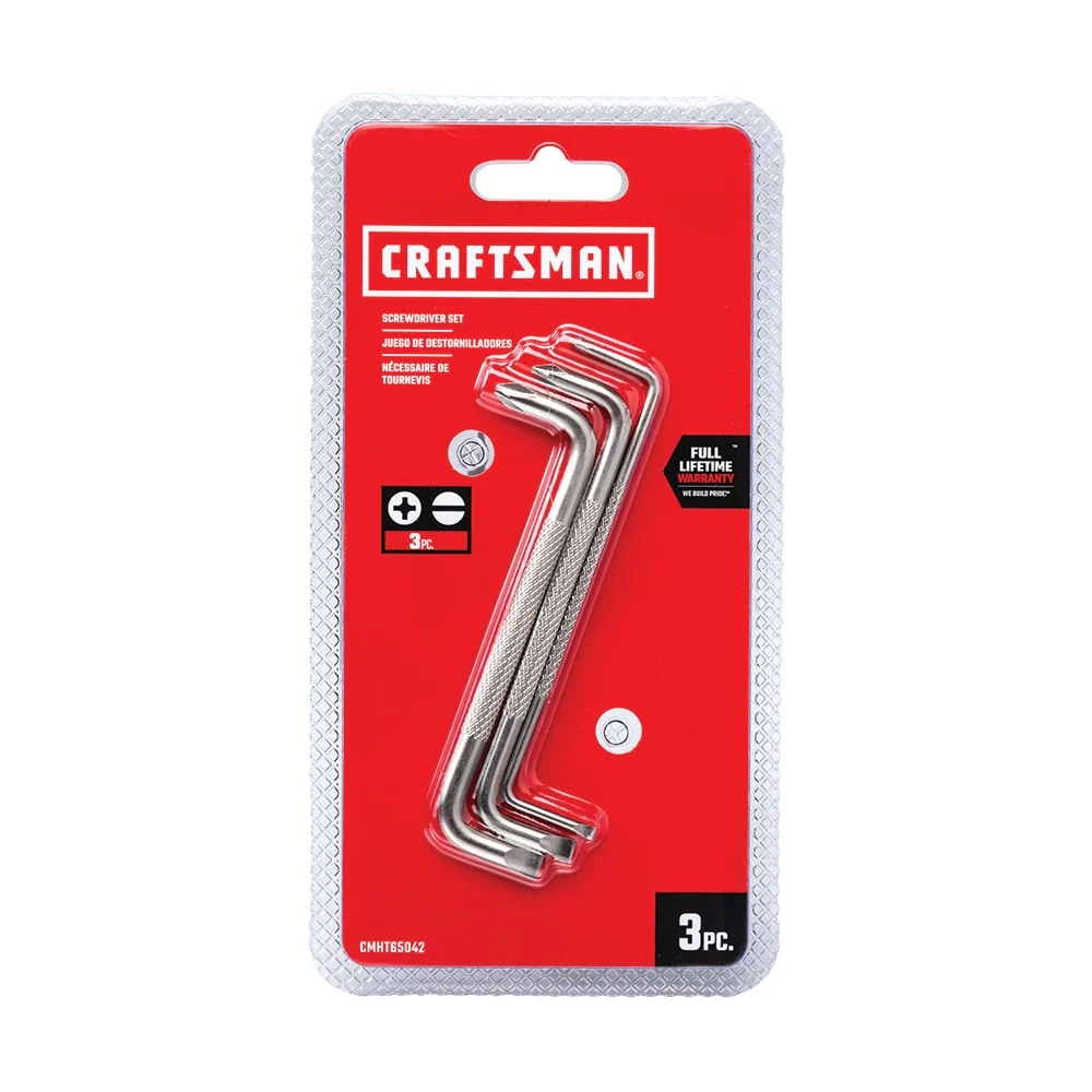 CRAFTSMAN 3-Piece 4-1/2-in Steel Handle Multi-Bit Offset Screwdriver Set - Image 2