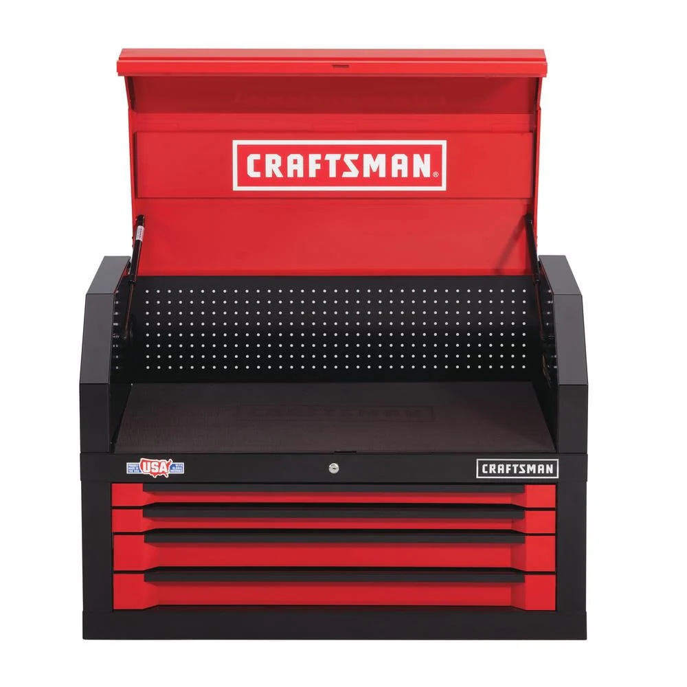 CRAFTSMAN 3000 Series 41-in W x 24.5-in H 4-Drawer Steel Tool Chest (Red)