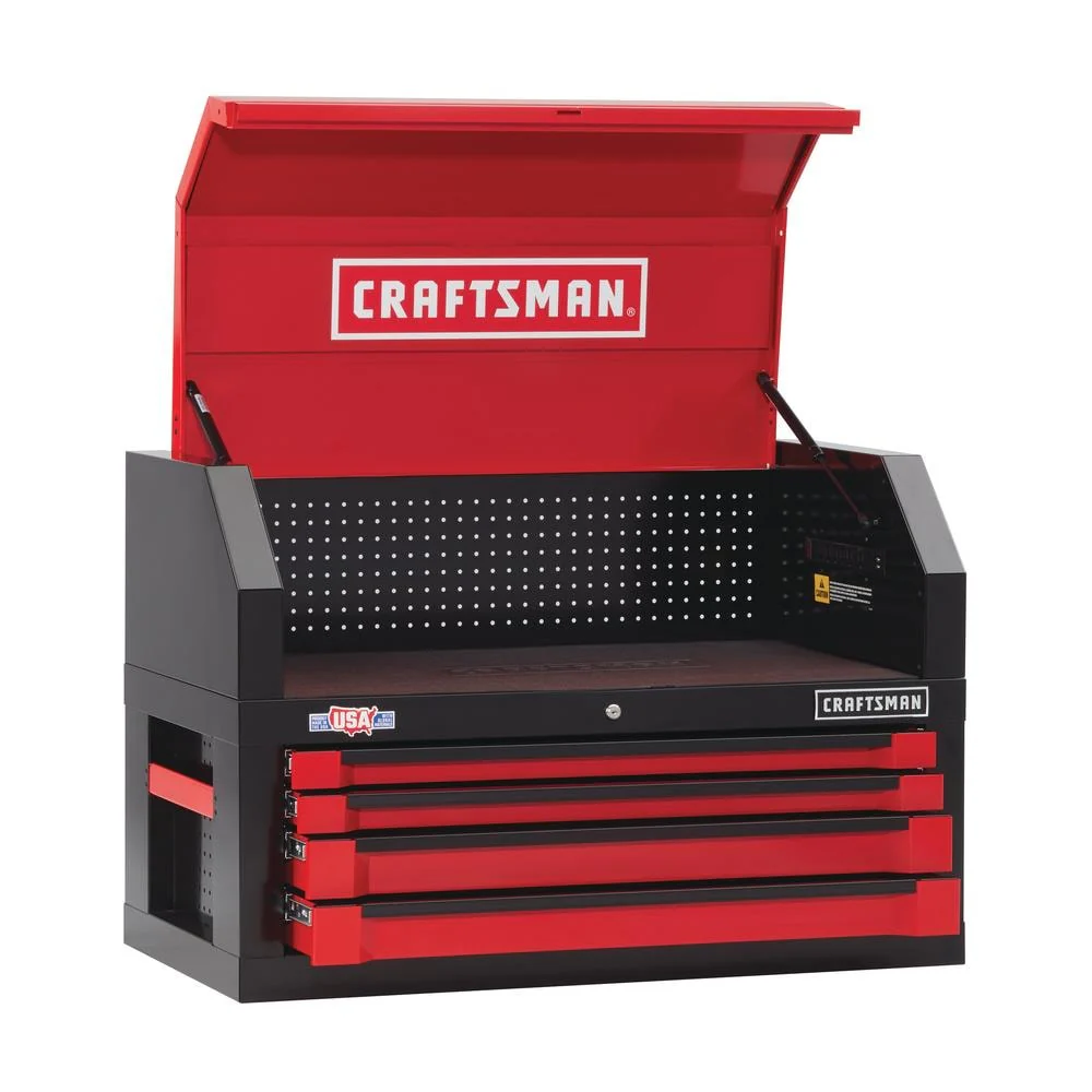 CRAFTSMAN 3000 Series 41-in W x 24.5-in H 4-Drawer Steel Tool Chest (Red) - Image 7