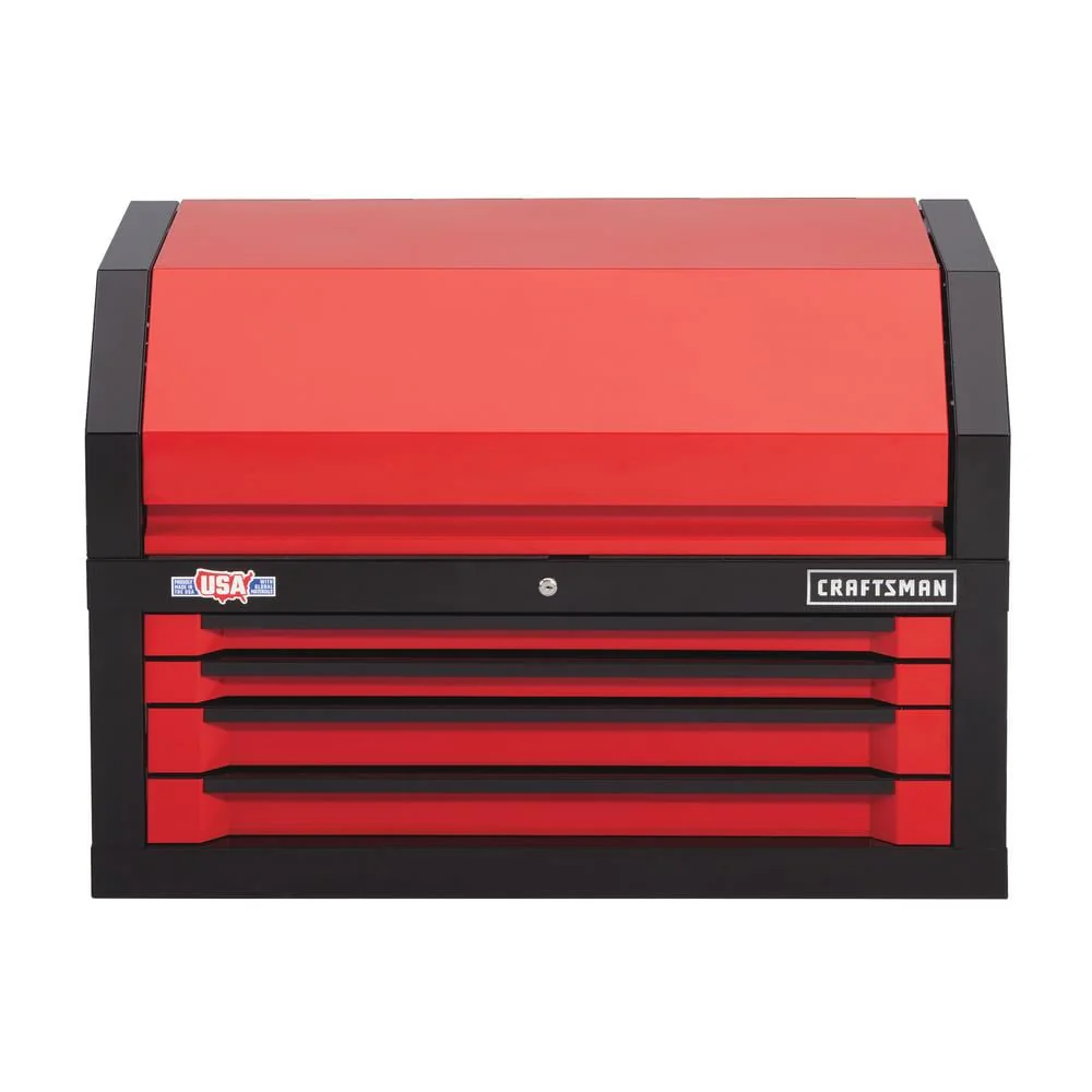 CRAFTSMAN 3000 Series 41-in W x 24.5-in H 4-Drawer Steel Tool Chest (Red) - Image 8