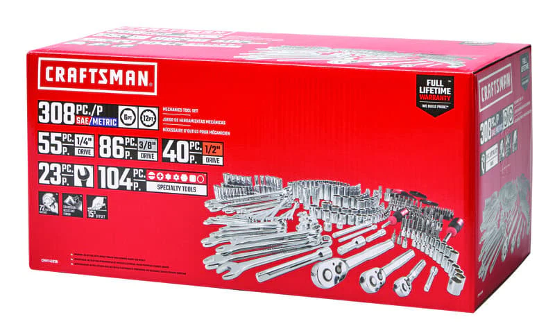 Craftsman 308 pc Mechanic's Tool Set - Metric and SAE - Image 2