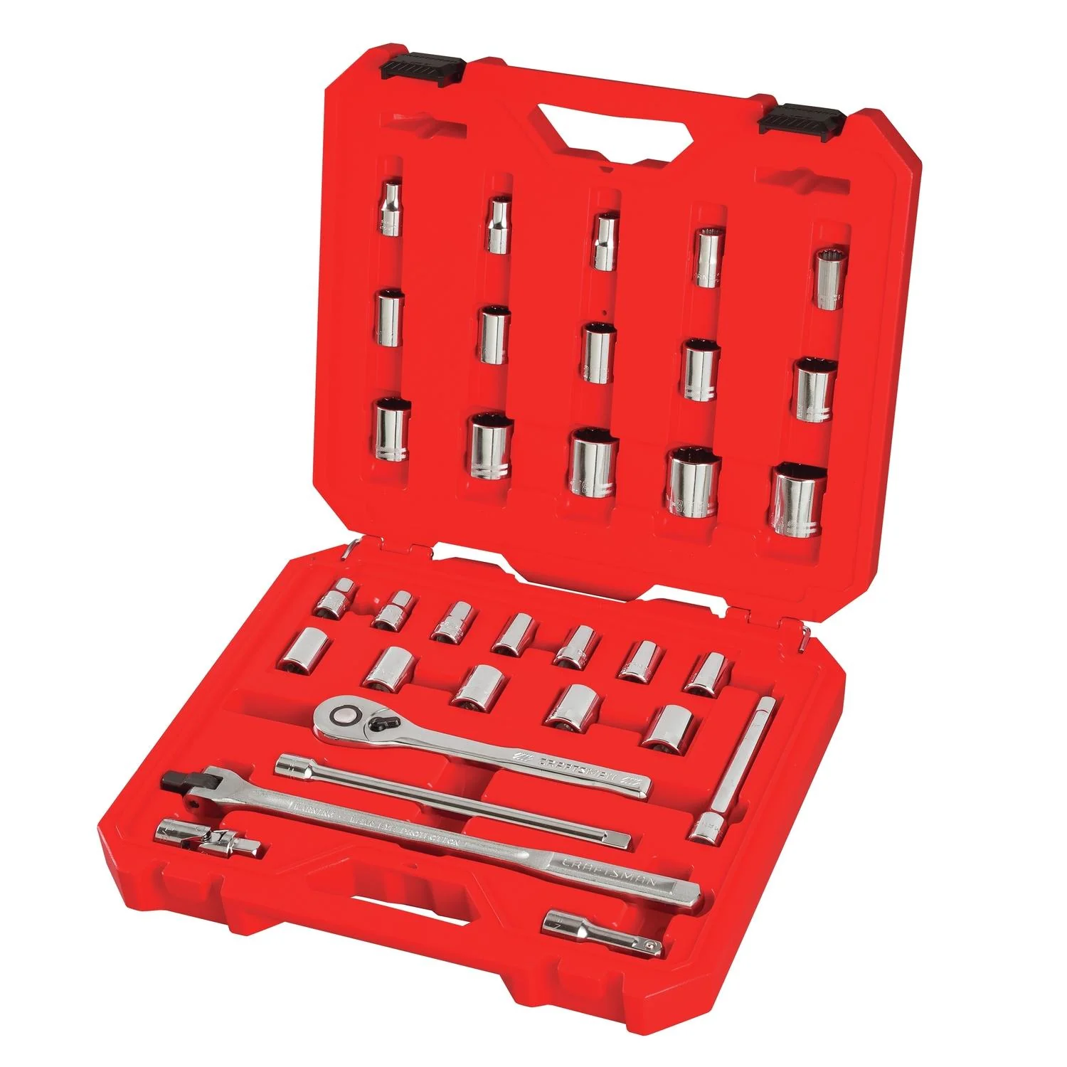 Craftsman 33-Piece 1/2 in. Drive Metric and SAE Mechanic's Tool Set - Image 2