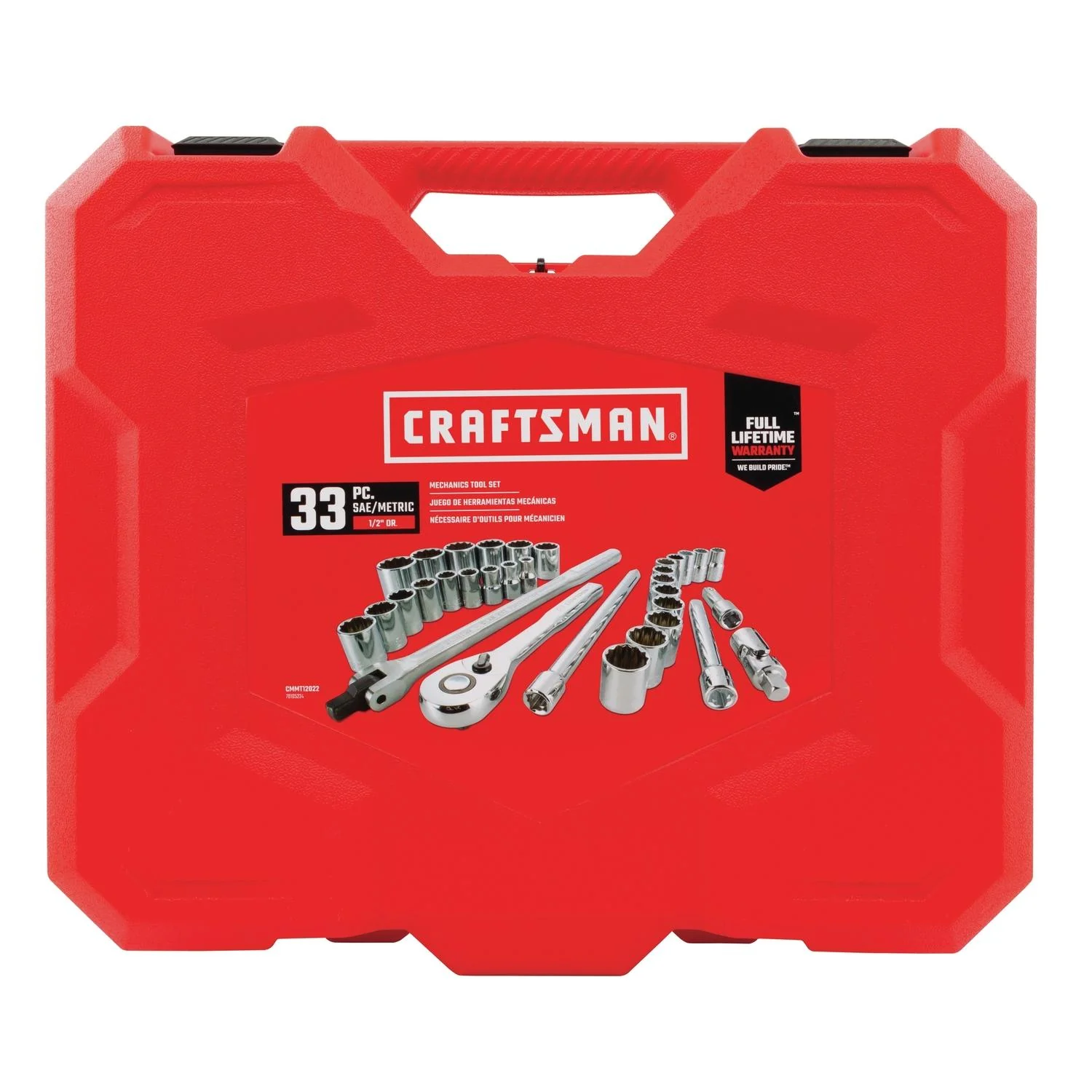 Craftsman 33-Piece 1/2 in. Drive Metric and SAE Mechanic's Tool Set - Image 3