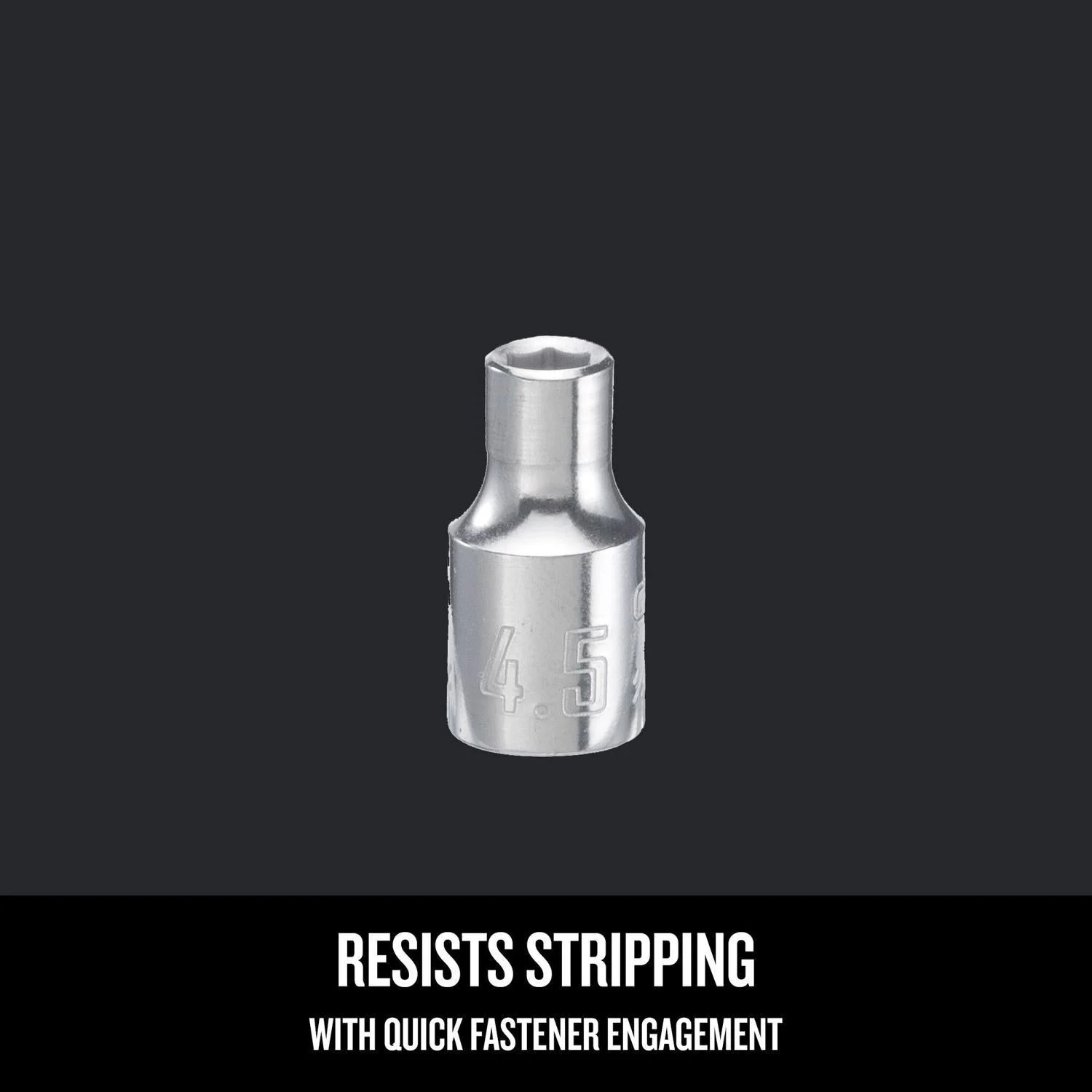 Craftsman 4.5mm Metric 6-Point Shallow Socket, 1/4-inch Drive - Image 3