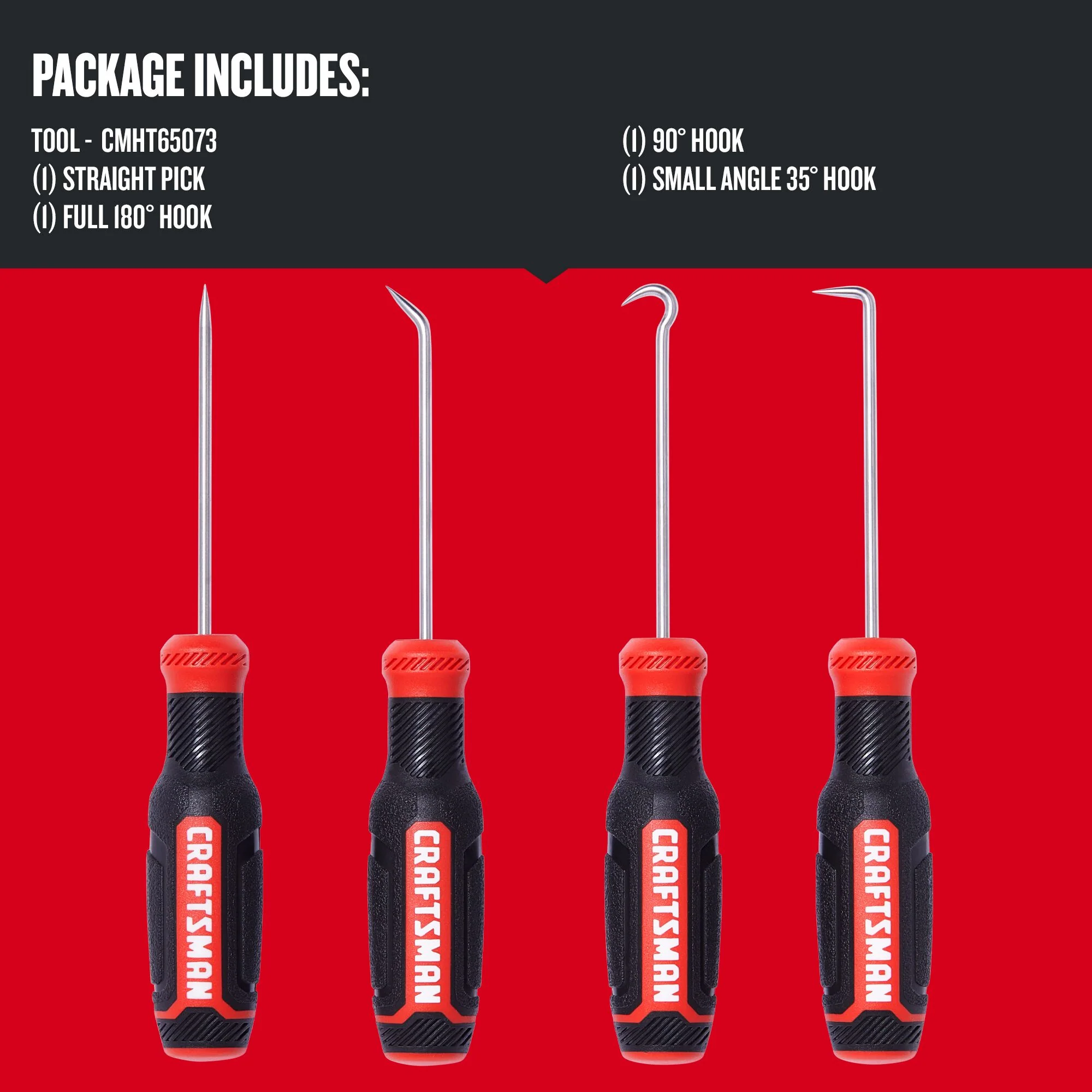 CRAFTSMAN 4-Piece Precision Hook Screwdriver Set, 4-in Bars (CMHT65073) - Image 2