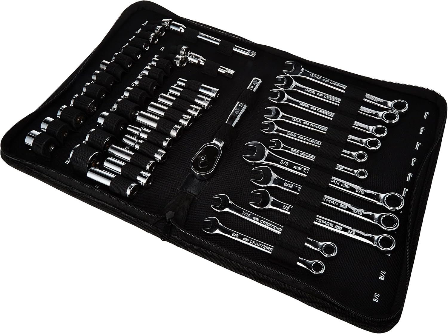 Craftsman 47-Piece Mobile Mechanic's Tool Set – Metric & SAE (Soft Zipper Case) - Image 3