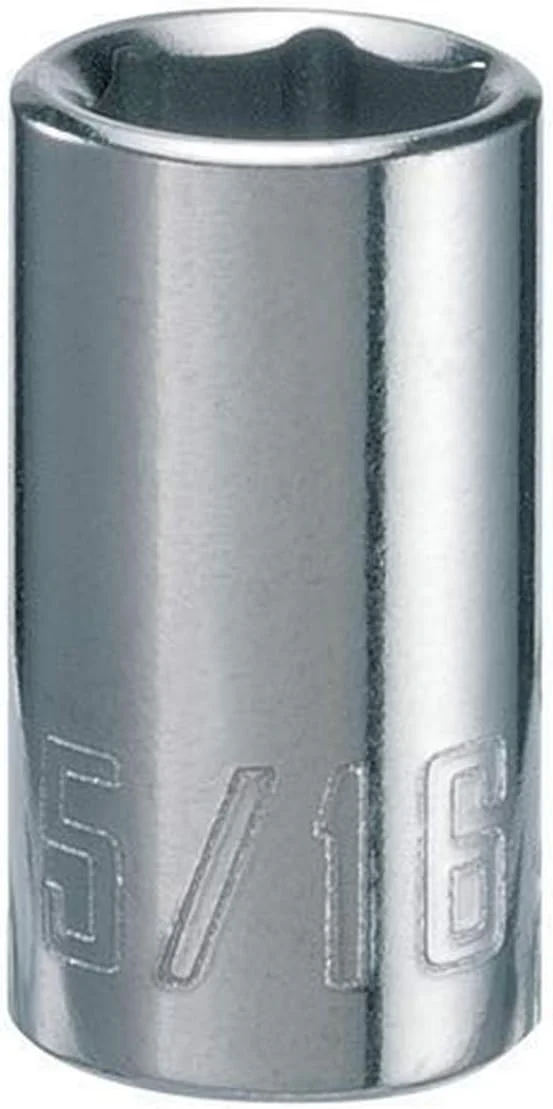 Craftsman 5/16 in. SAE 6-Point Shallow Socket, 1/4 in. Drive (CMMT43495)