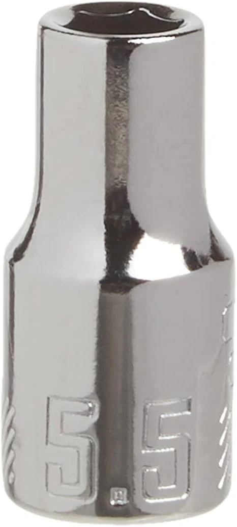 Craftsman 5.5 mm Metric 6-Point Standard Shallow Socket, 1/4-In. Drive (CMMT43511)