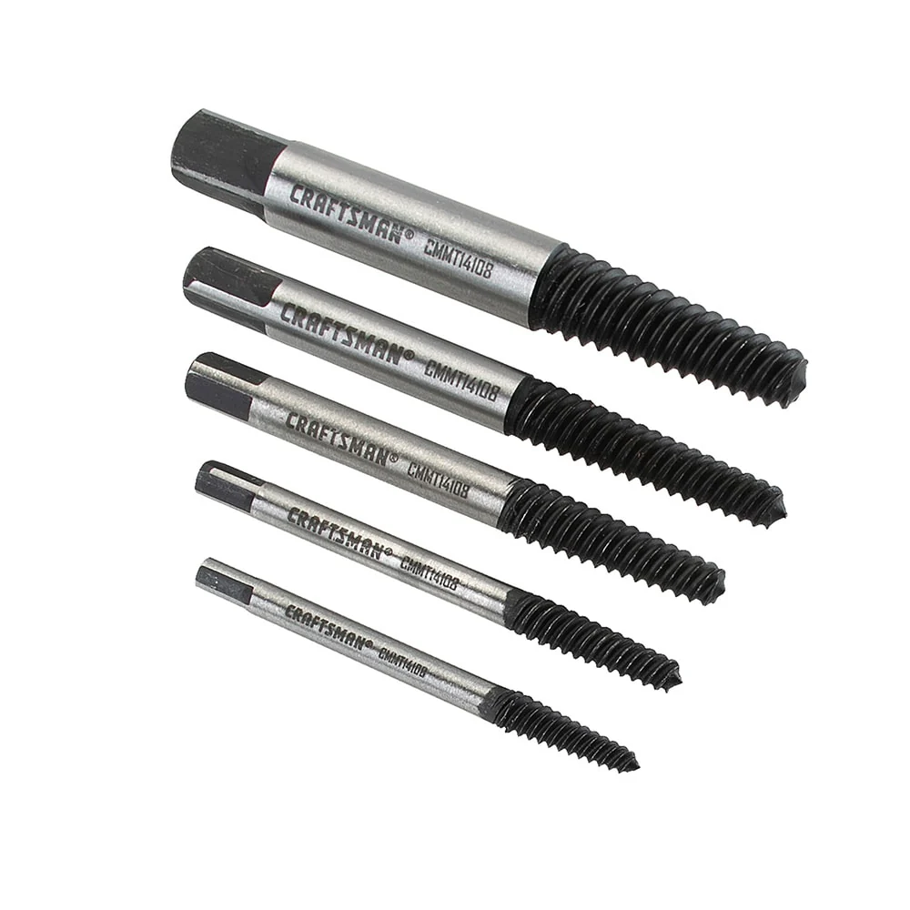 CRAFTSMAN 5-Pack Steel 5-in Screw Extractor Set