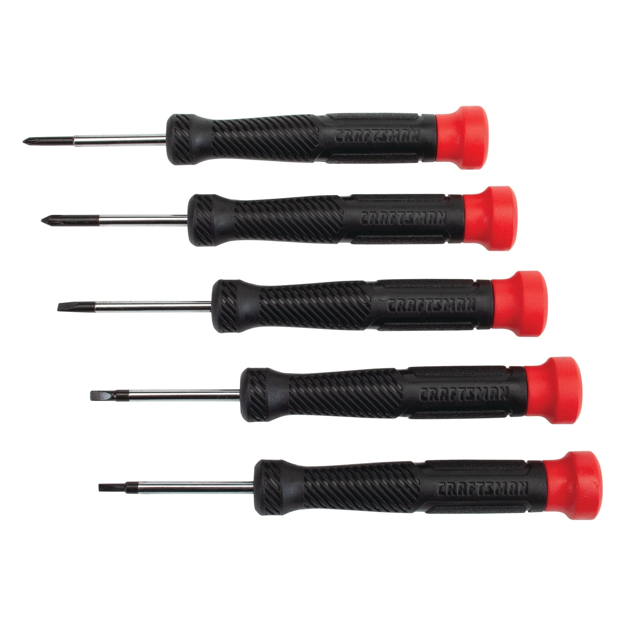 CRAFTSMAN 5-Piece Bi-Material Handle Precision Screwdriver Set, 1-1/2-in Shafts - Image 2