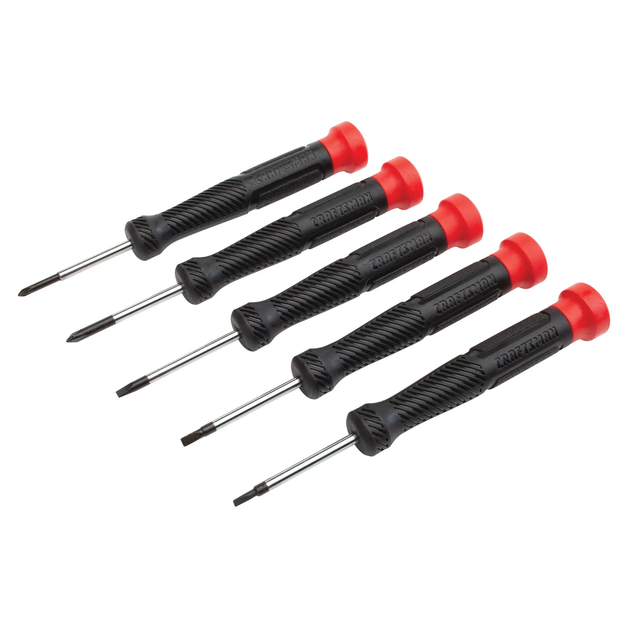 CRAFTSMAN 5-Piece Bi-Material Handle Precision Screwdriver Set, 1-1/2-in Shafts - Image 3