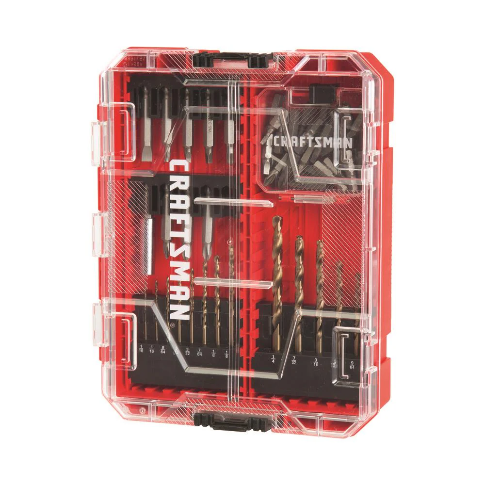 CRAFTSMAN 53-Piece Steel Hex Shank Screwdriver Bit Set with Black Oxide Drill Bits - Image 4