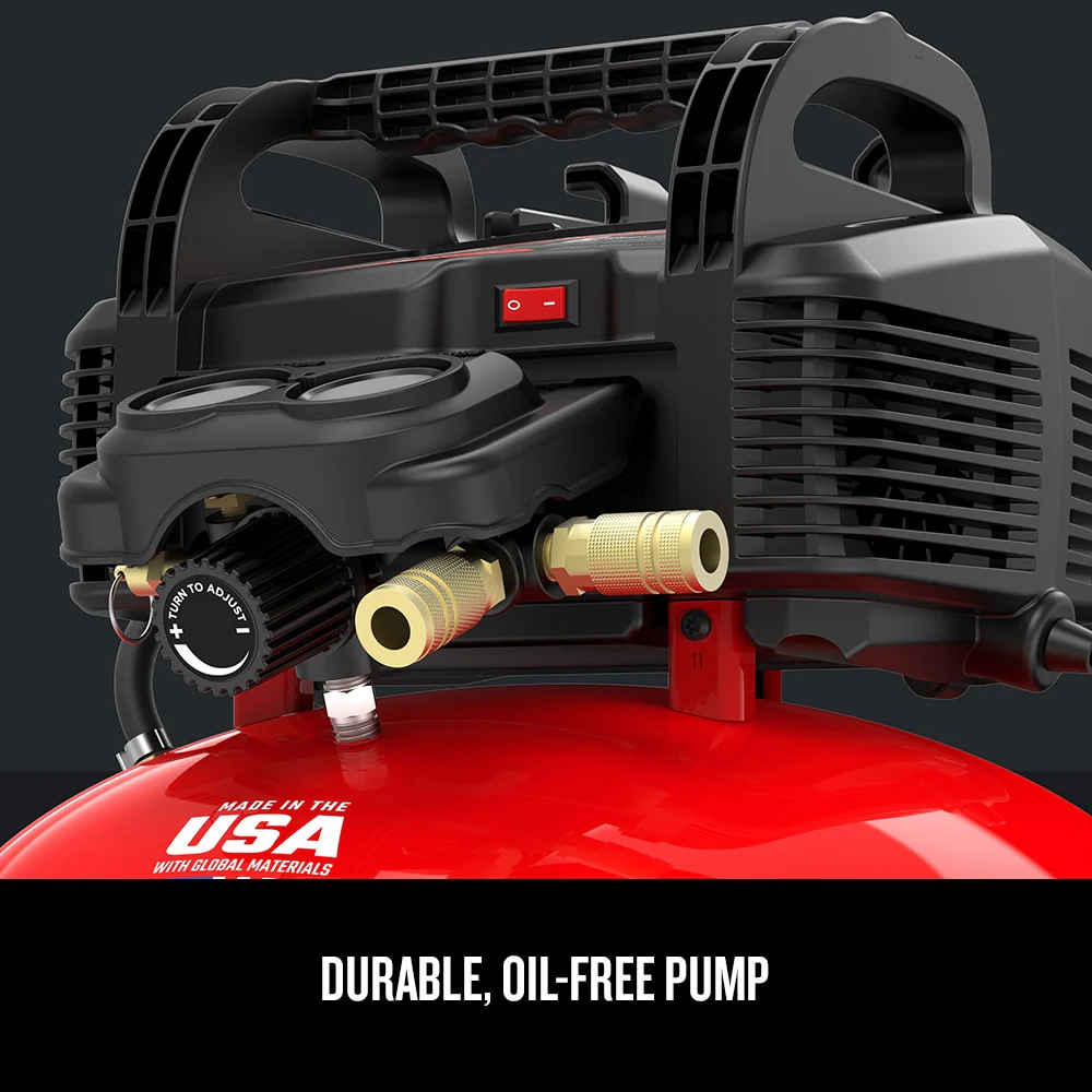 CRAFTSMAN 6-Gallon Single Stage Portable Electric Pancake Air Compressor - Image 5