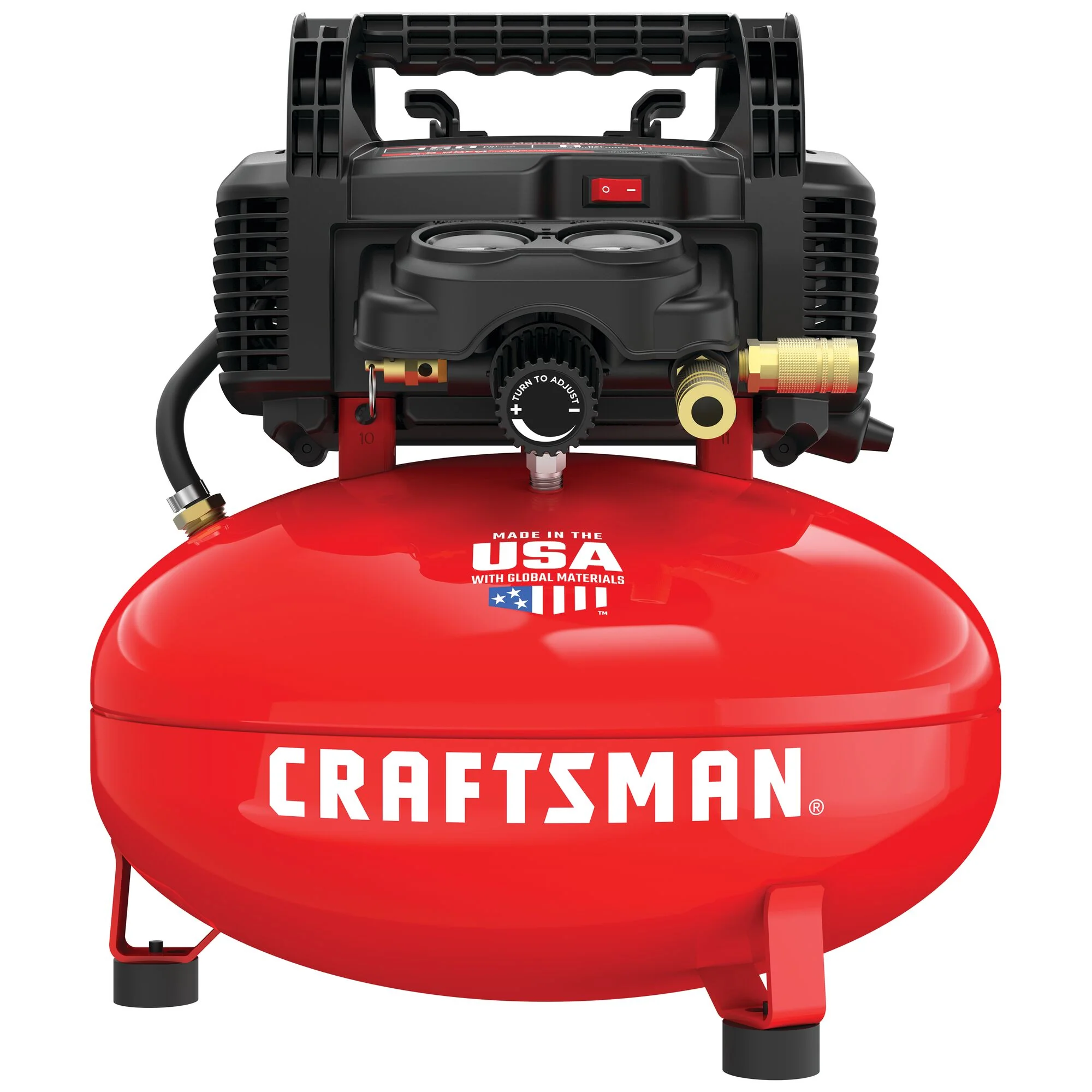 CRAFTSMAN 6-Gallon Single Stage Portable Electric Pancake Air Compressor - Image 8