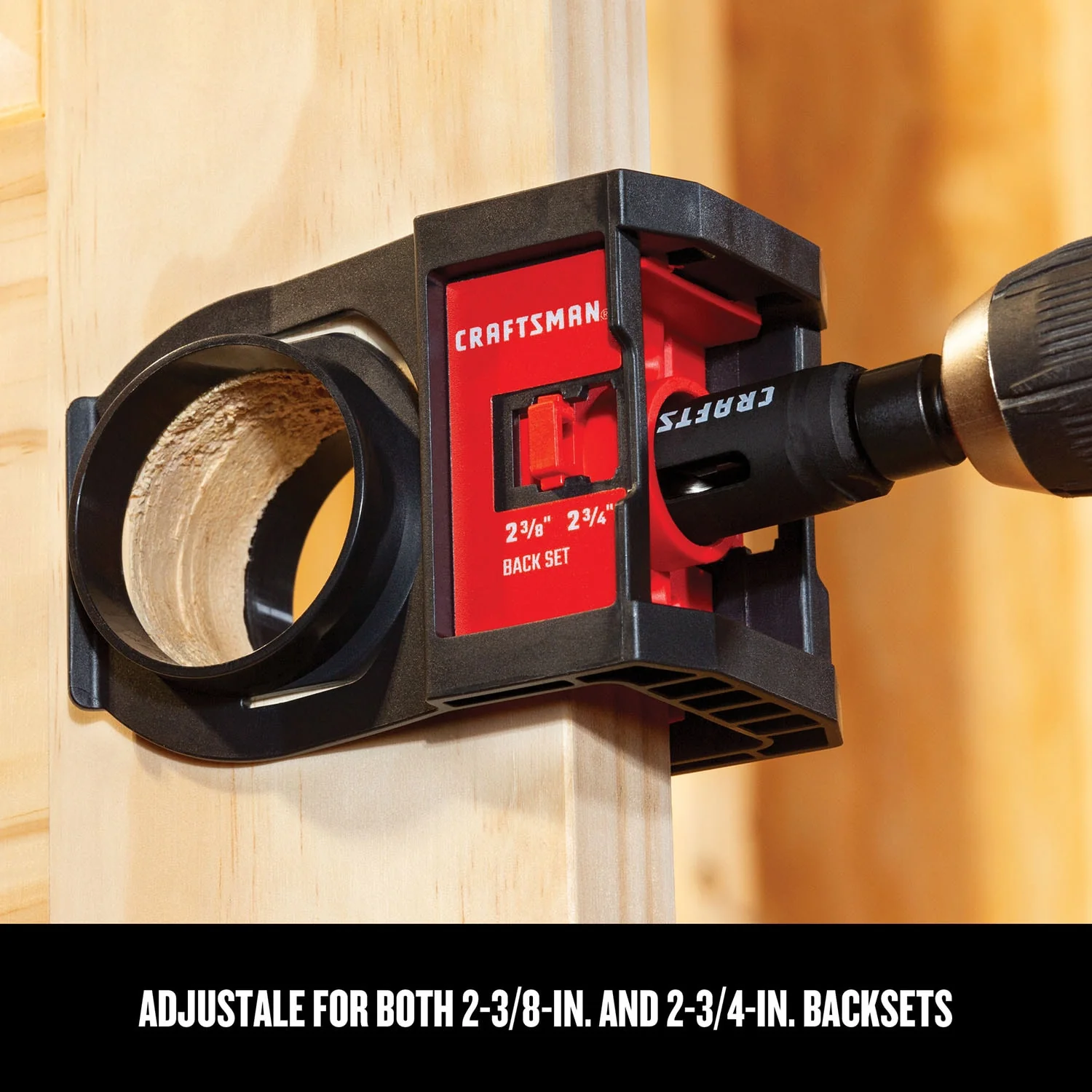 CRAFTSMAN 6‑Piece Bi‑Metal Arbored Door Lock Installation Kit with Soft Case - Image 3