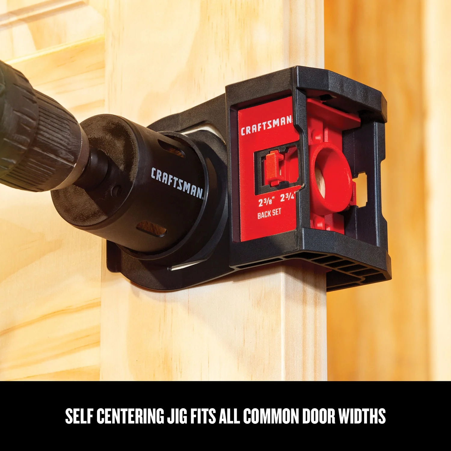 CRAFTSMAN 6‑Piece Bi‑Metal Arbored Door Lock Installation Kit with Soft Case - Image 4