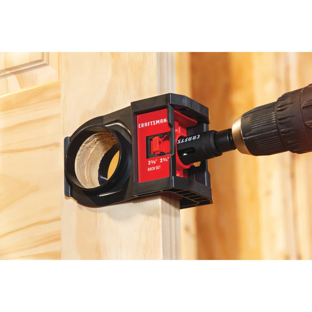 CRAFTSMAN 6‑Piece Bi‑Metal Arbored Door Lock Installation Kit with Soft Case - Image 6