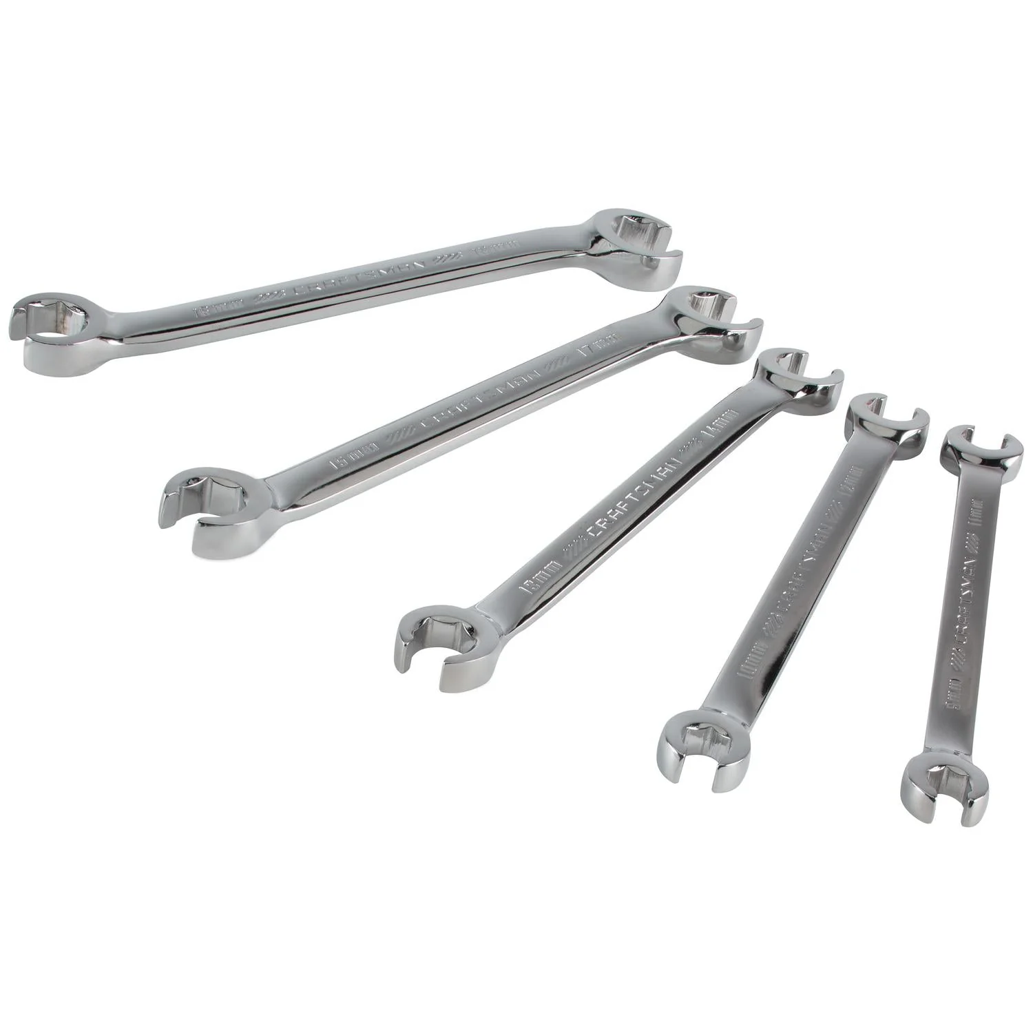 Craftsman 6 Point Metric Flare Nut Wrench Set, 5 Piece - Image 2